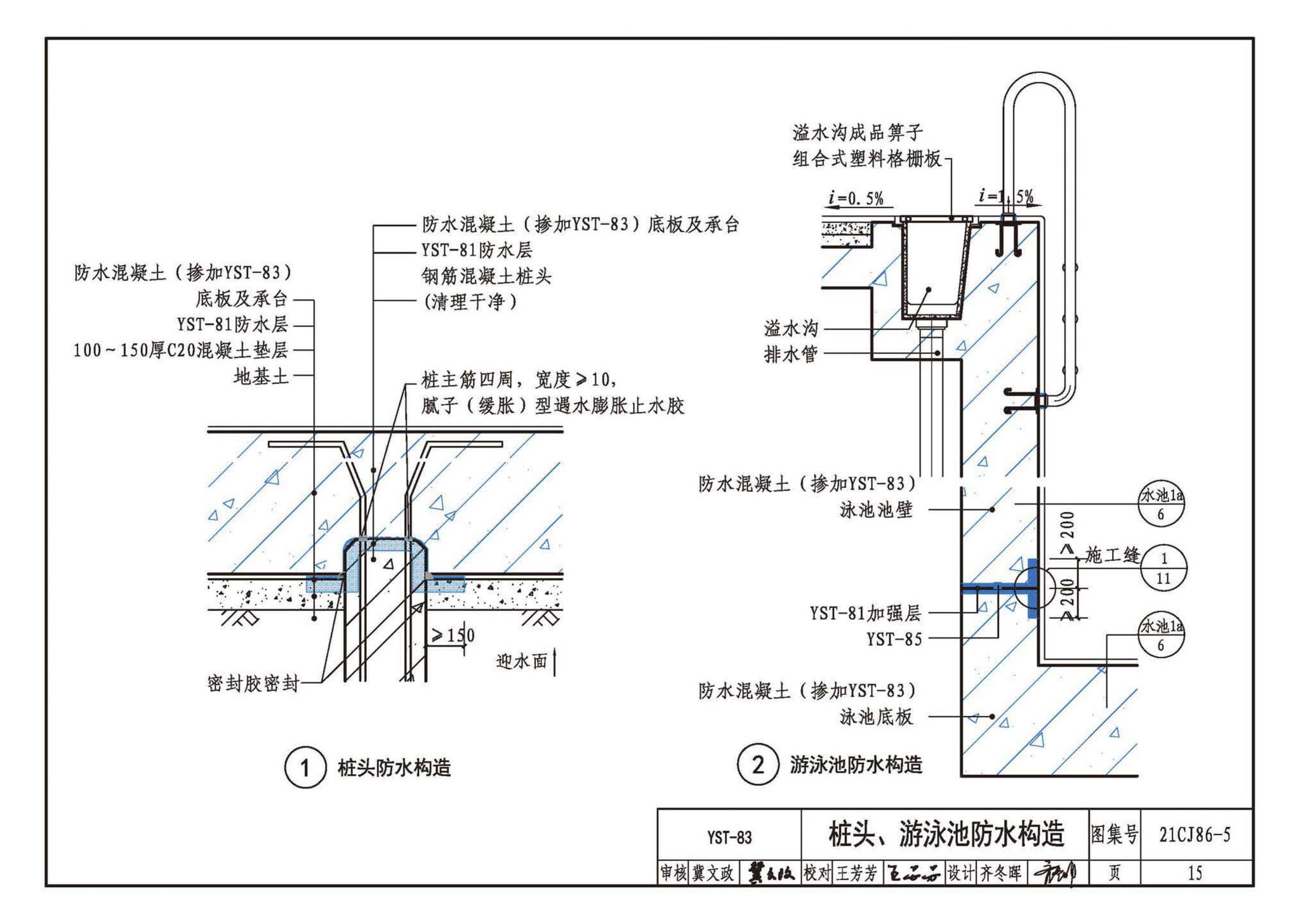 21CJ86-5--抑渗特建筑防水系统构造