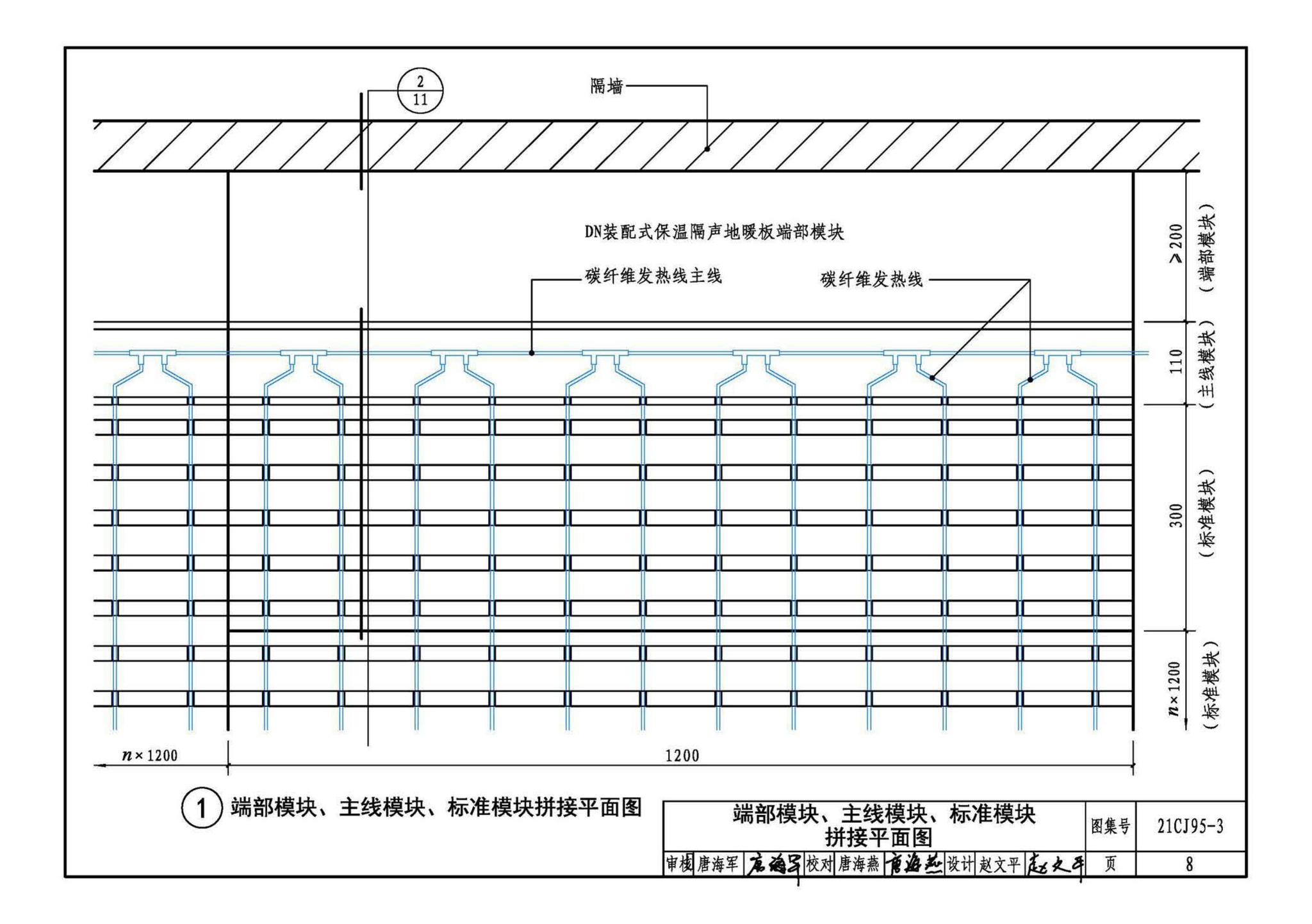 21CJ95-3--装配式保温楼地面建筑构造——DN保温隔声地暖系统