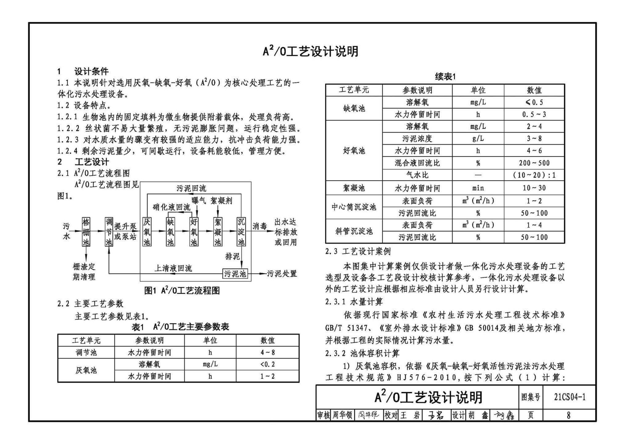 21CS04-1--一体化污水处理设备选用与安装（一）