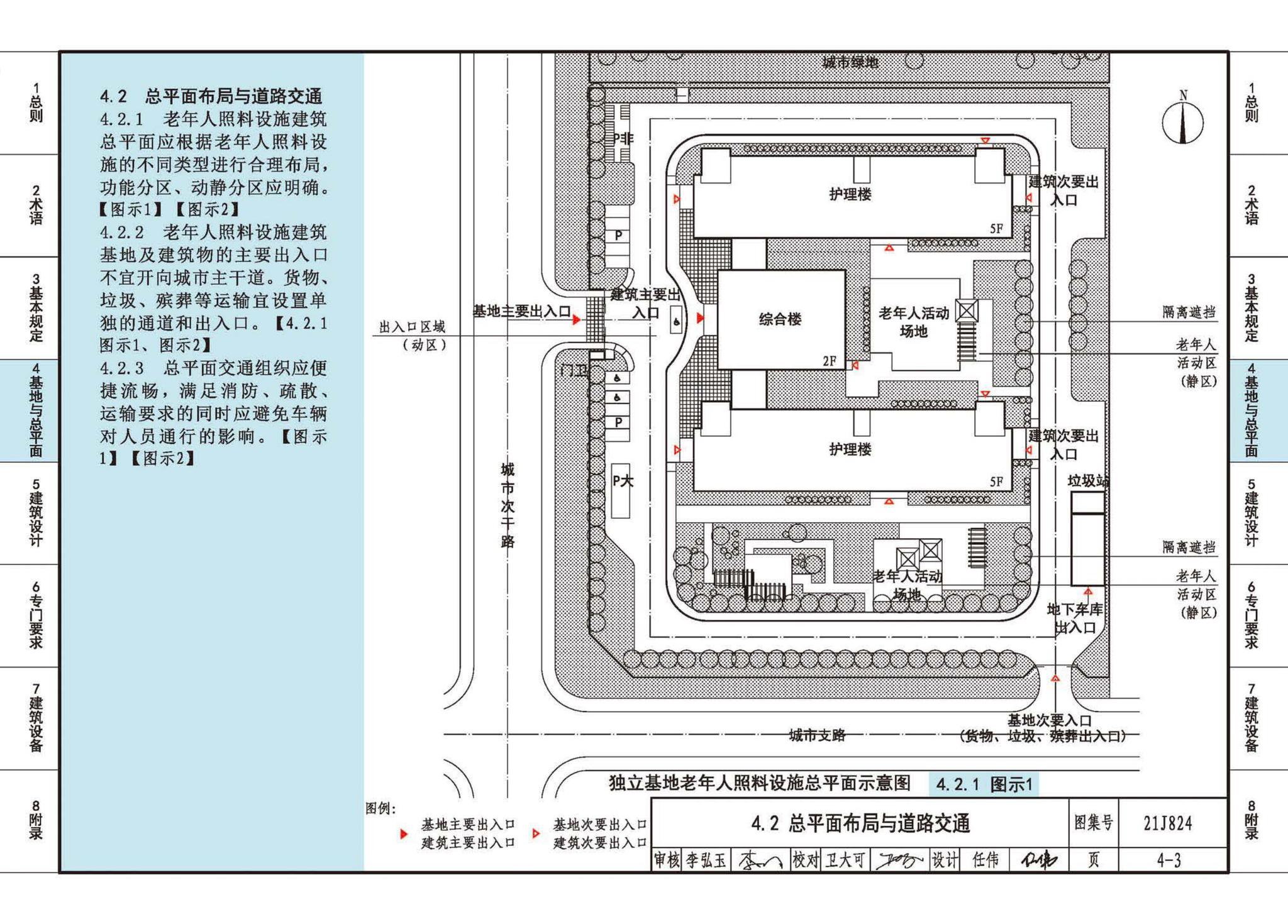 21J824--《老年人照料设施建筑设计标准》图示