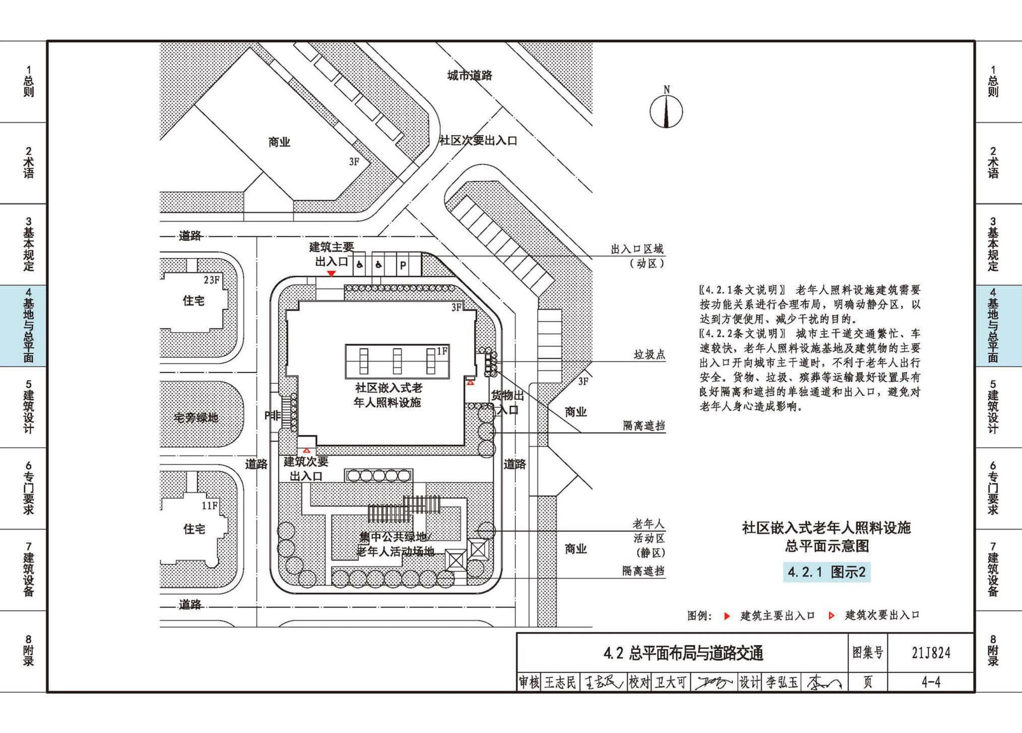 21J824--《老年人照料设施建筑设计标准》图示