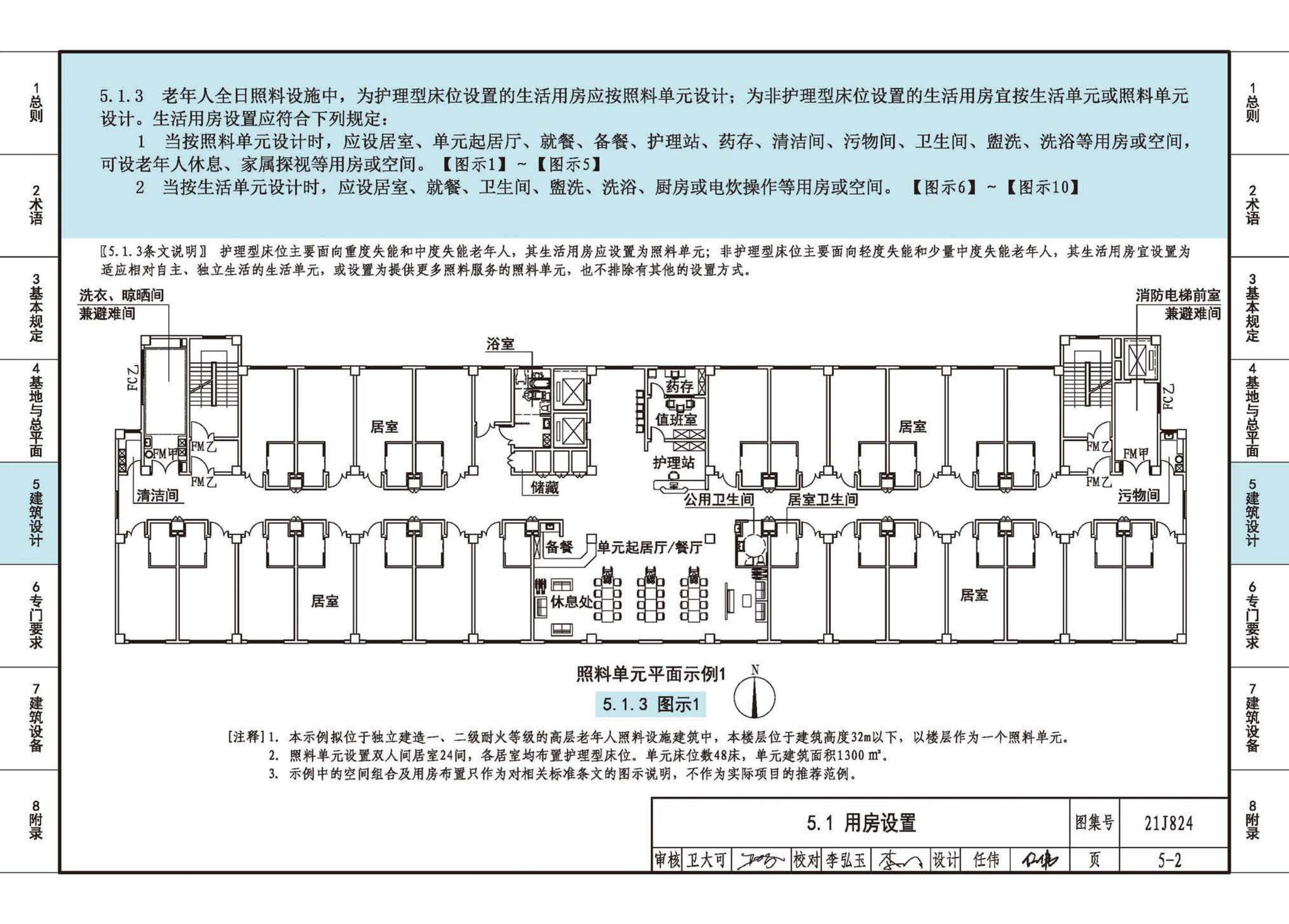 21J824--《老年人照料设施建筑设计标准》图示