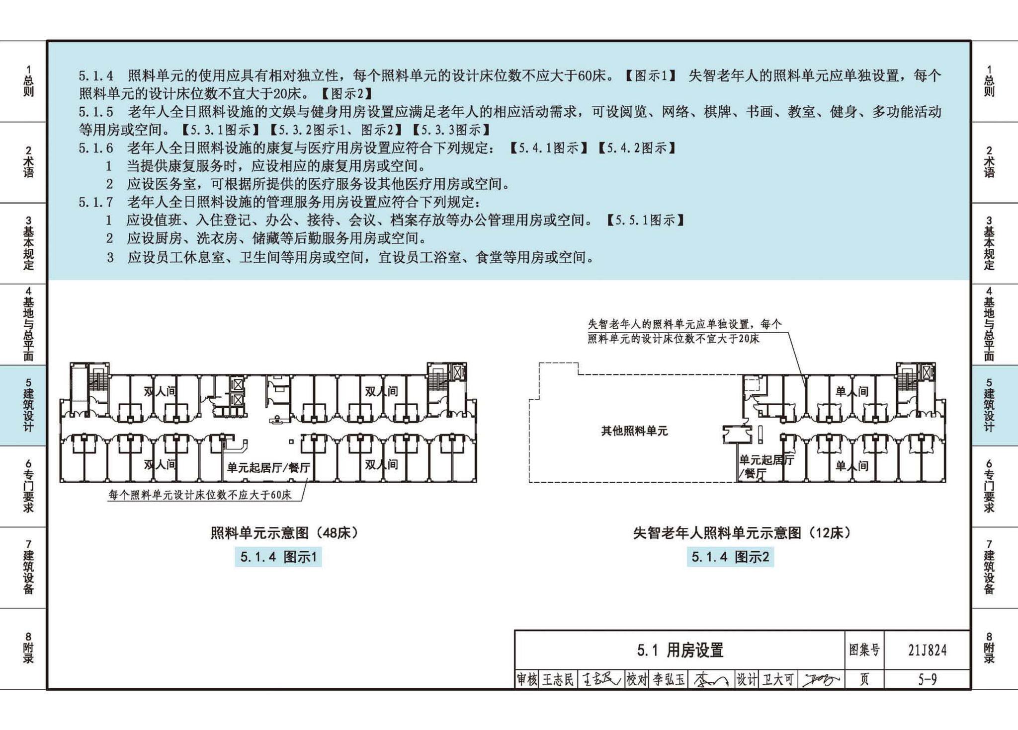 21J824--《老年人照料设施建筑设计标准》图示