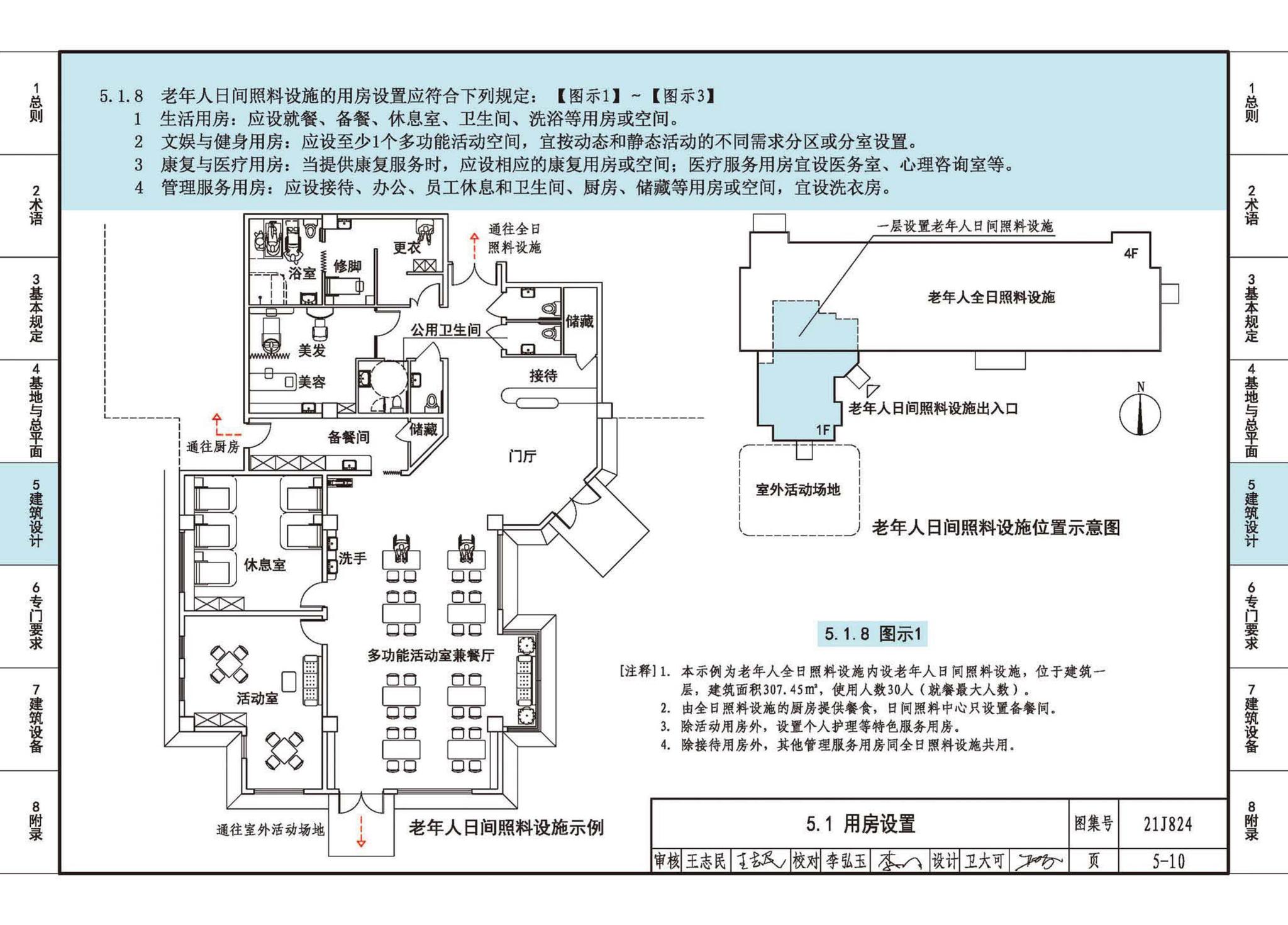 21J824--《老年人照料设施建筑设计标准》图示