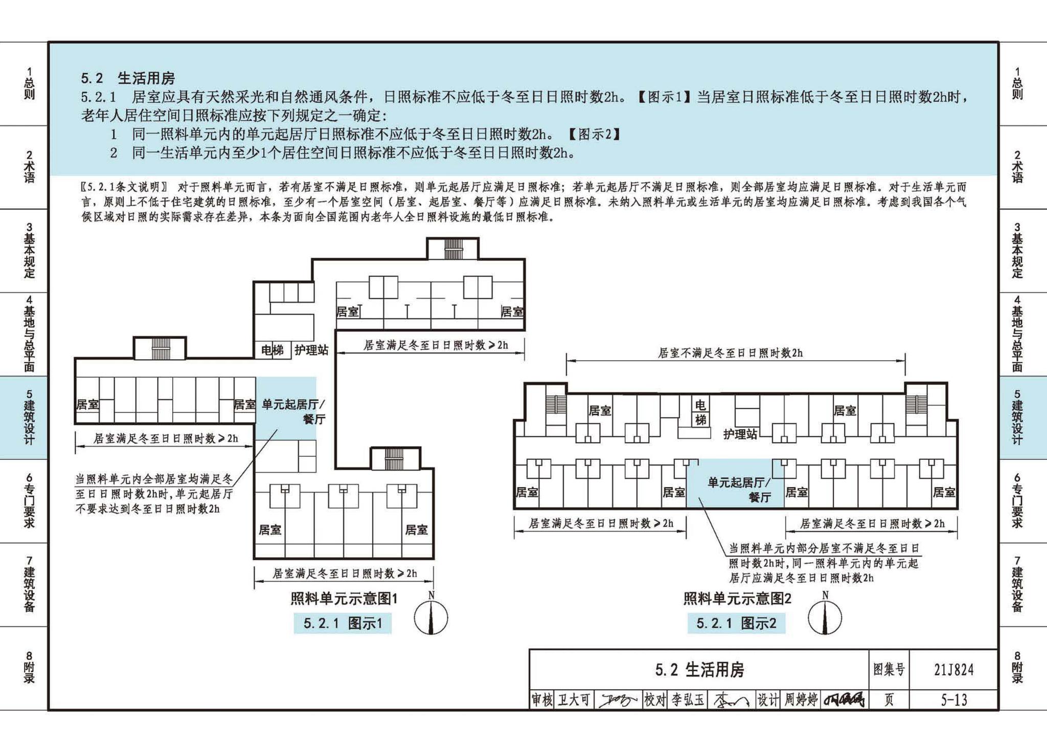 21J824--《老年人照料设施建筑设计标准》图示