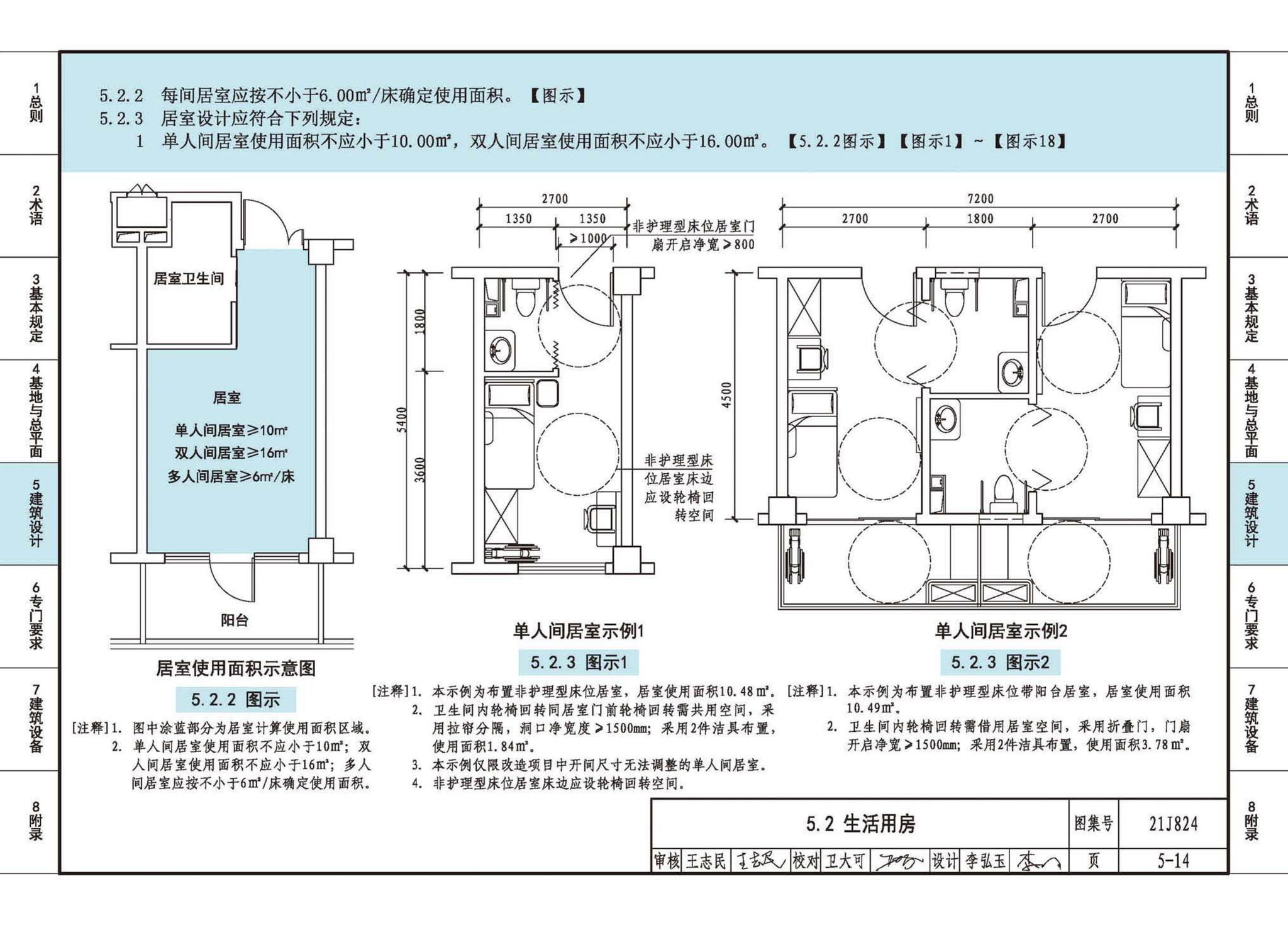 21J824--《老年人照料设施建筑设计标准》图示