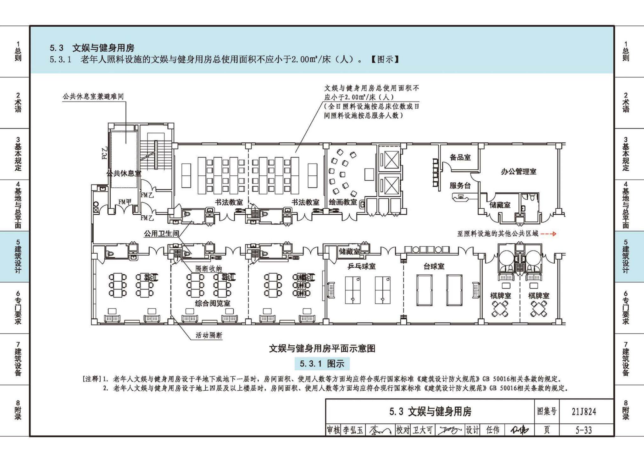 21J824--《老年人照料设施建筑设计标准》图示