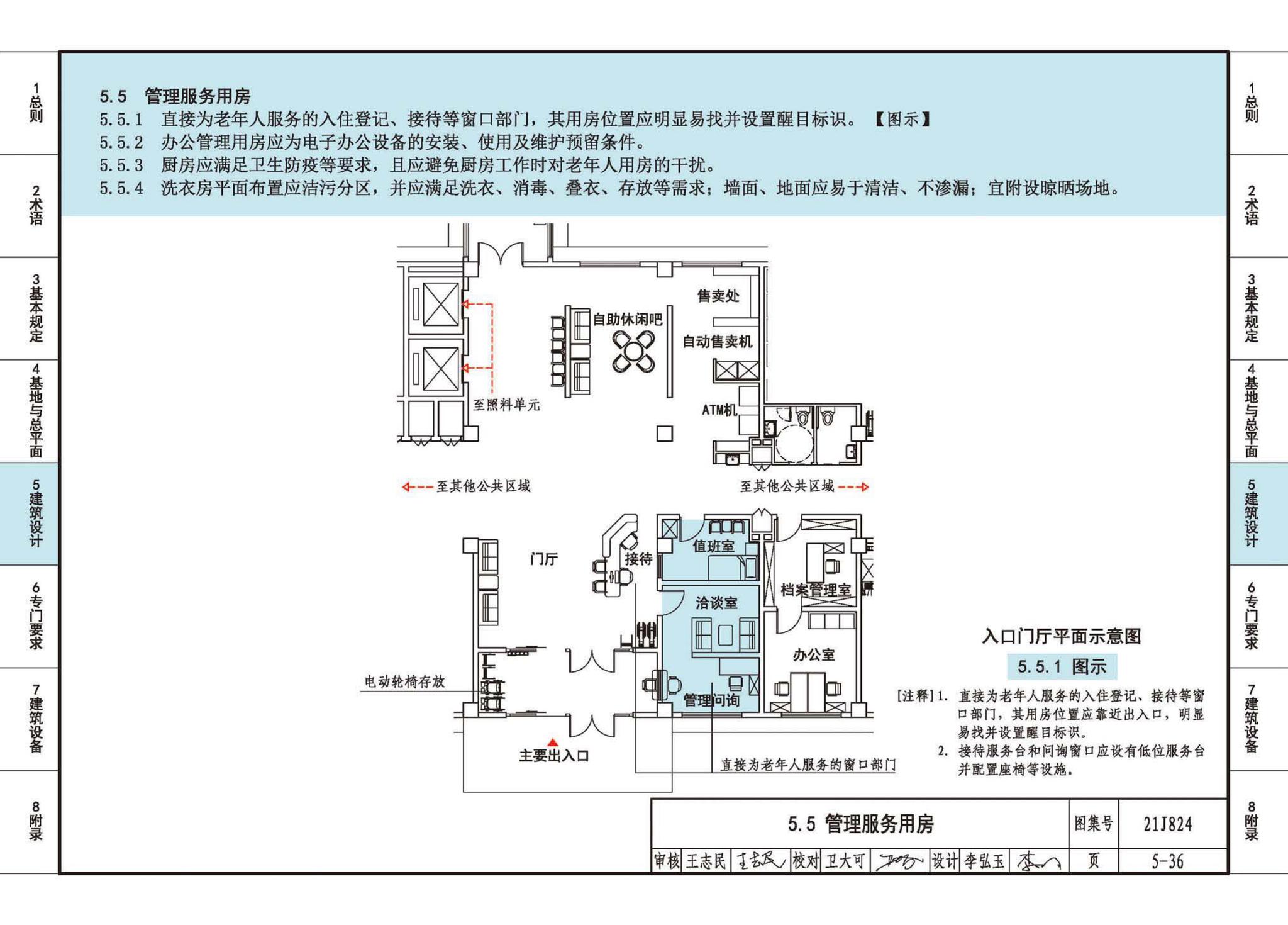 21J824--《老年人照料设施建筑设计标准》图示