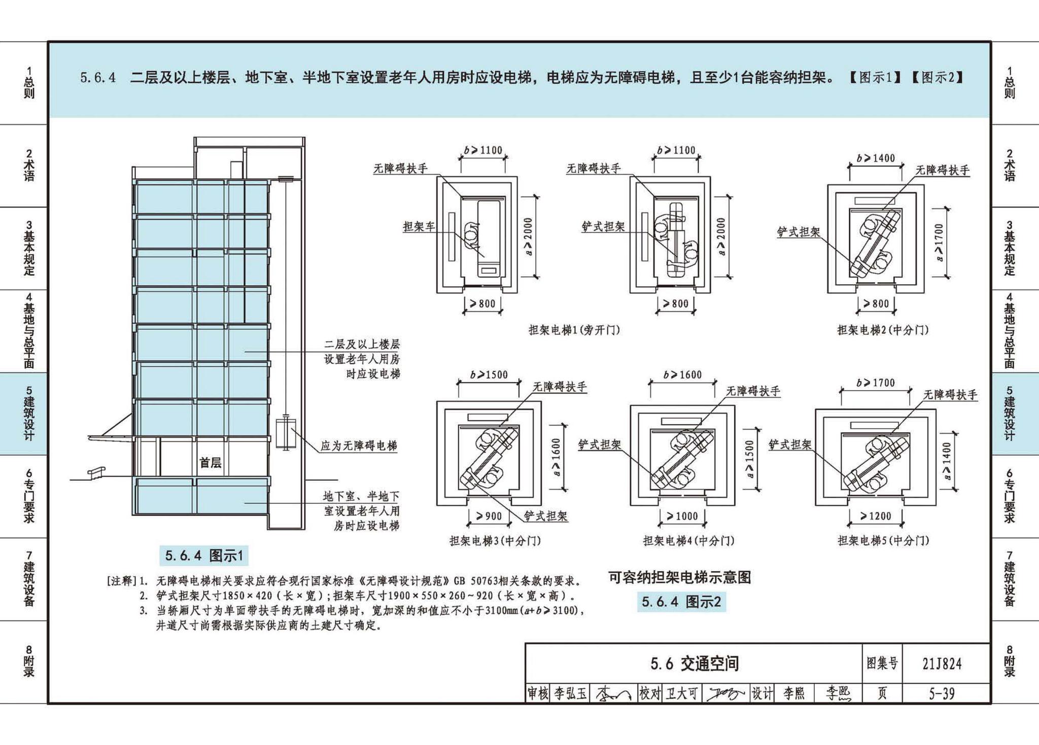 21J824--《老年人照料设施建筑设计标准》图示