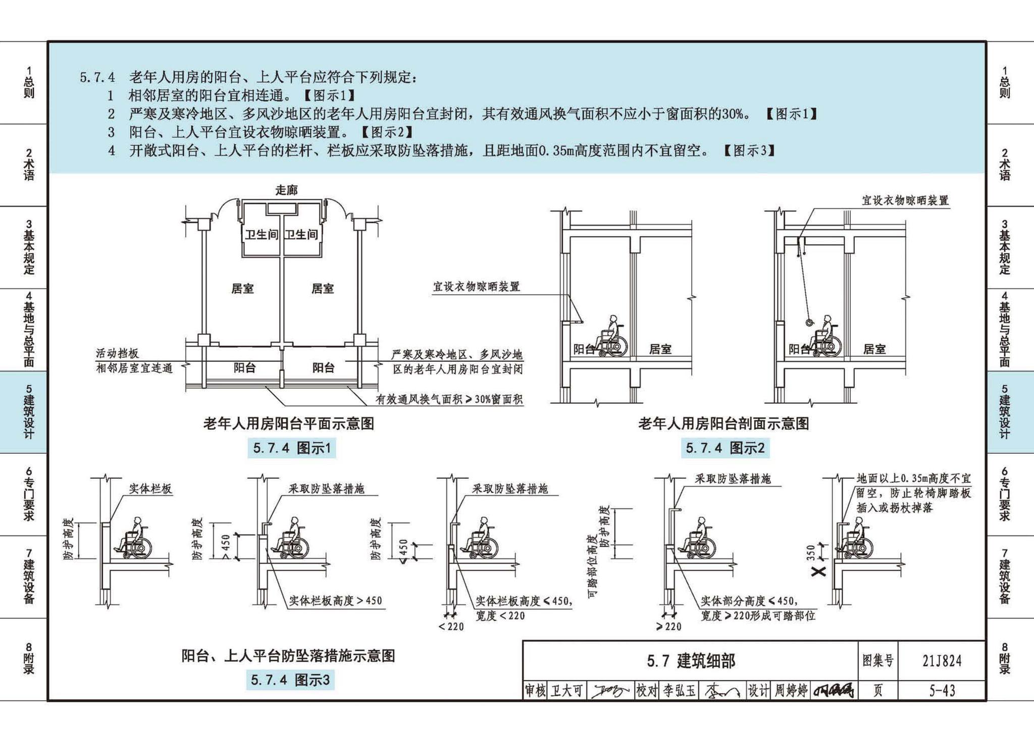 21J824--《老年人照料设施建筑设计标准》图示