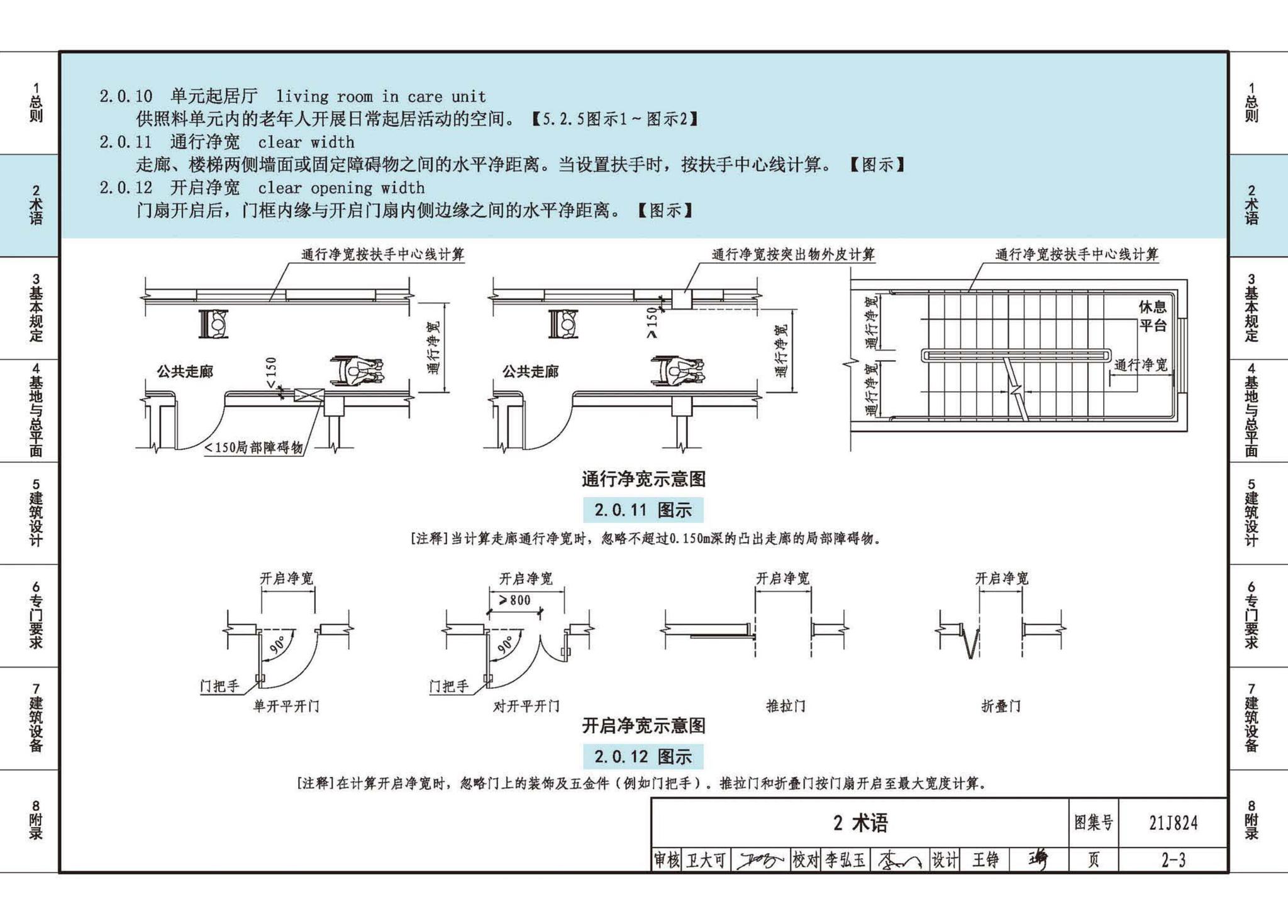 21J824--《老年人照料设施建筑设计标准》图示