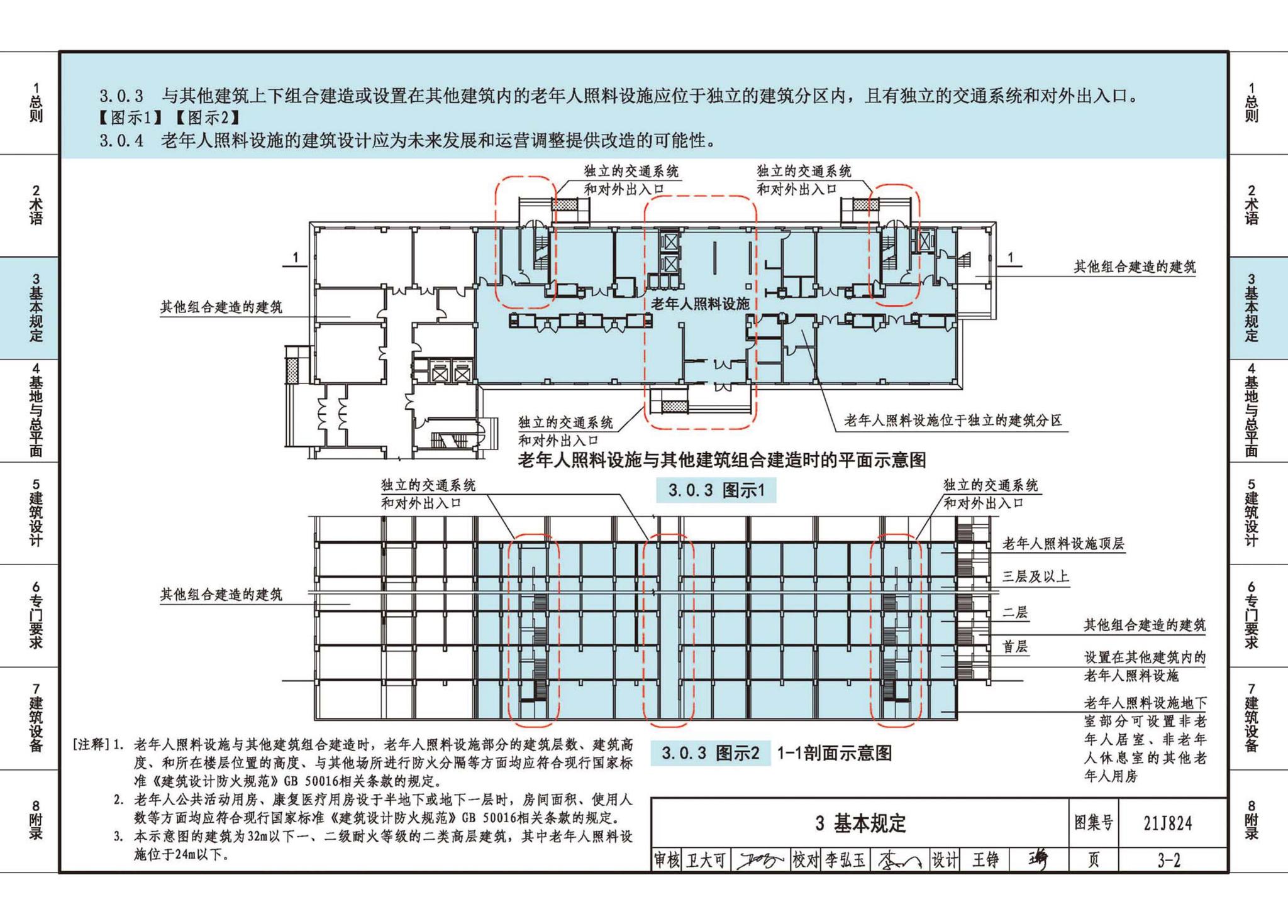 21J824--《老年人照料设施建筑设计标准》图示