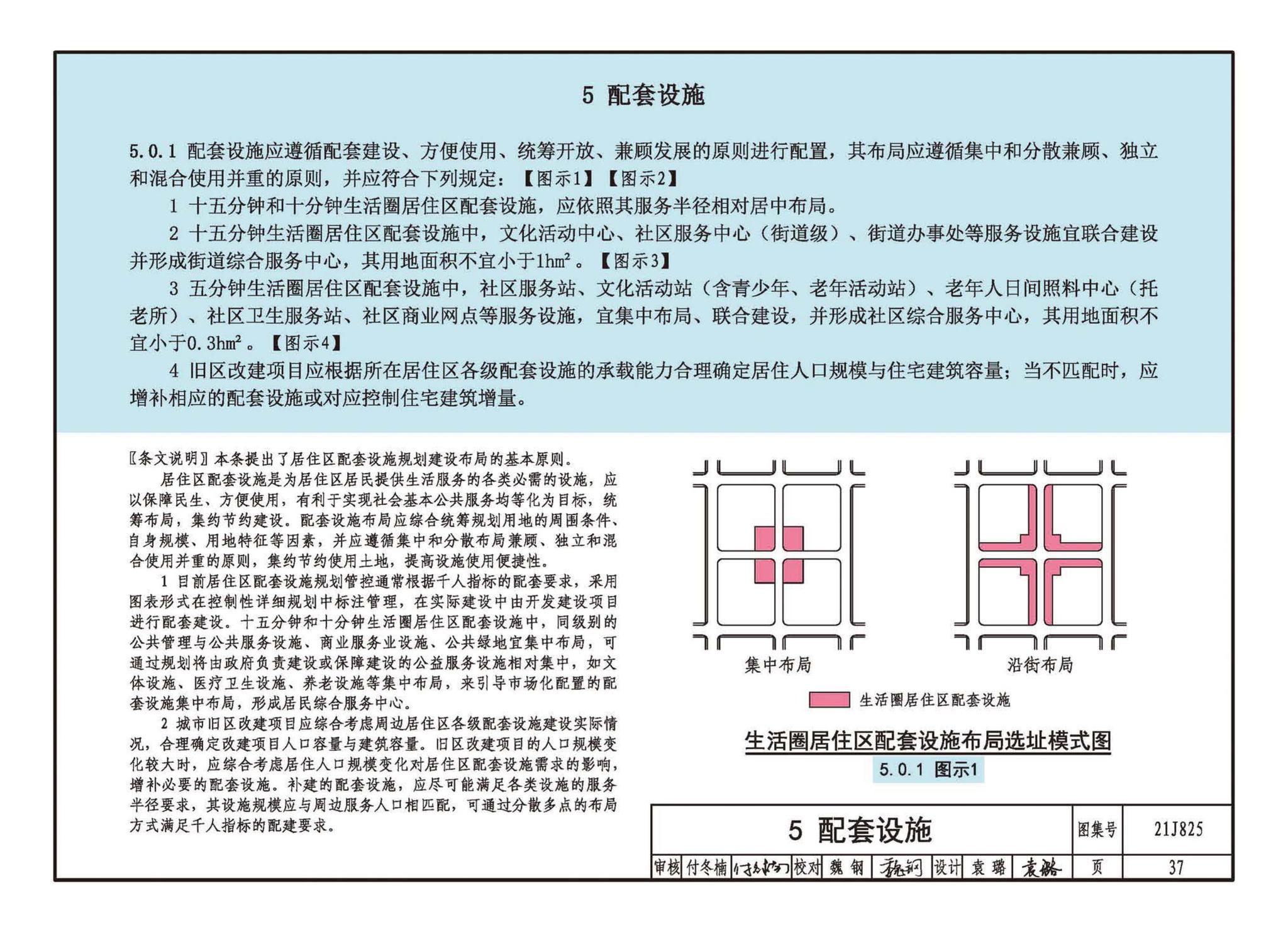 21J825--《城市居住区规划设计标准》图示