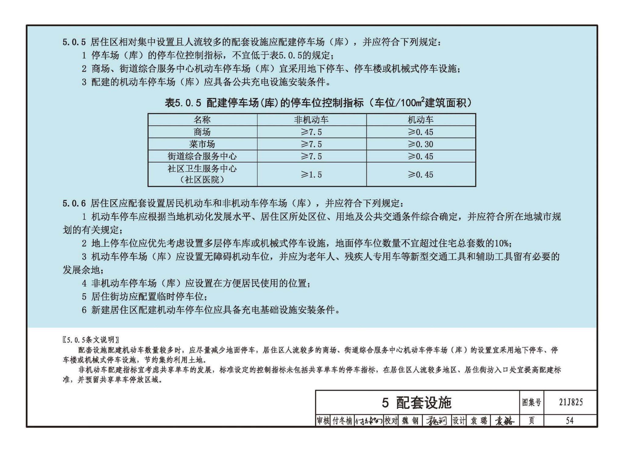 21J825--《城市居住区规划设计标准》图示