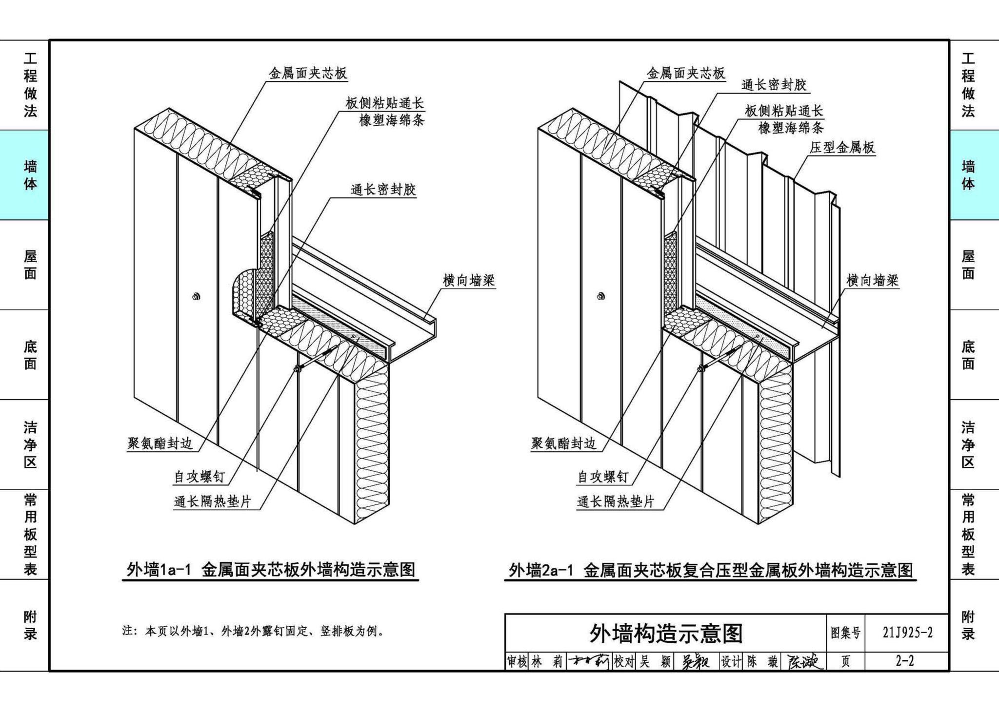 21J925-2--金属面夹芯板建筑构造