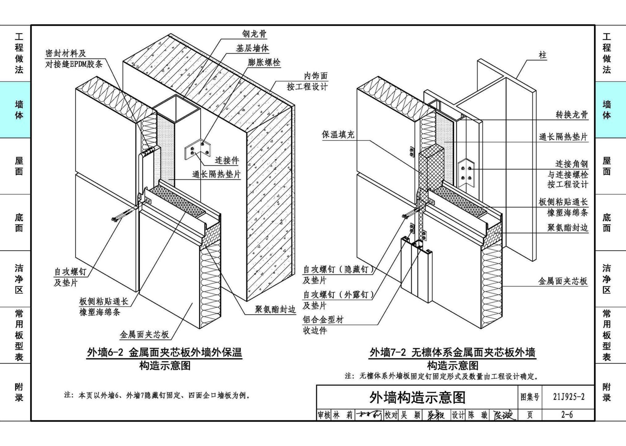 21J925-2--金属面夹芯板建筑构造