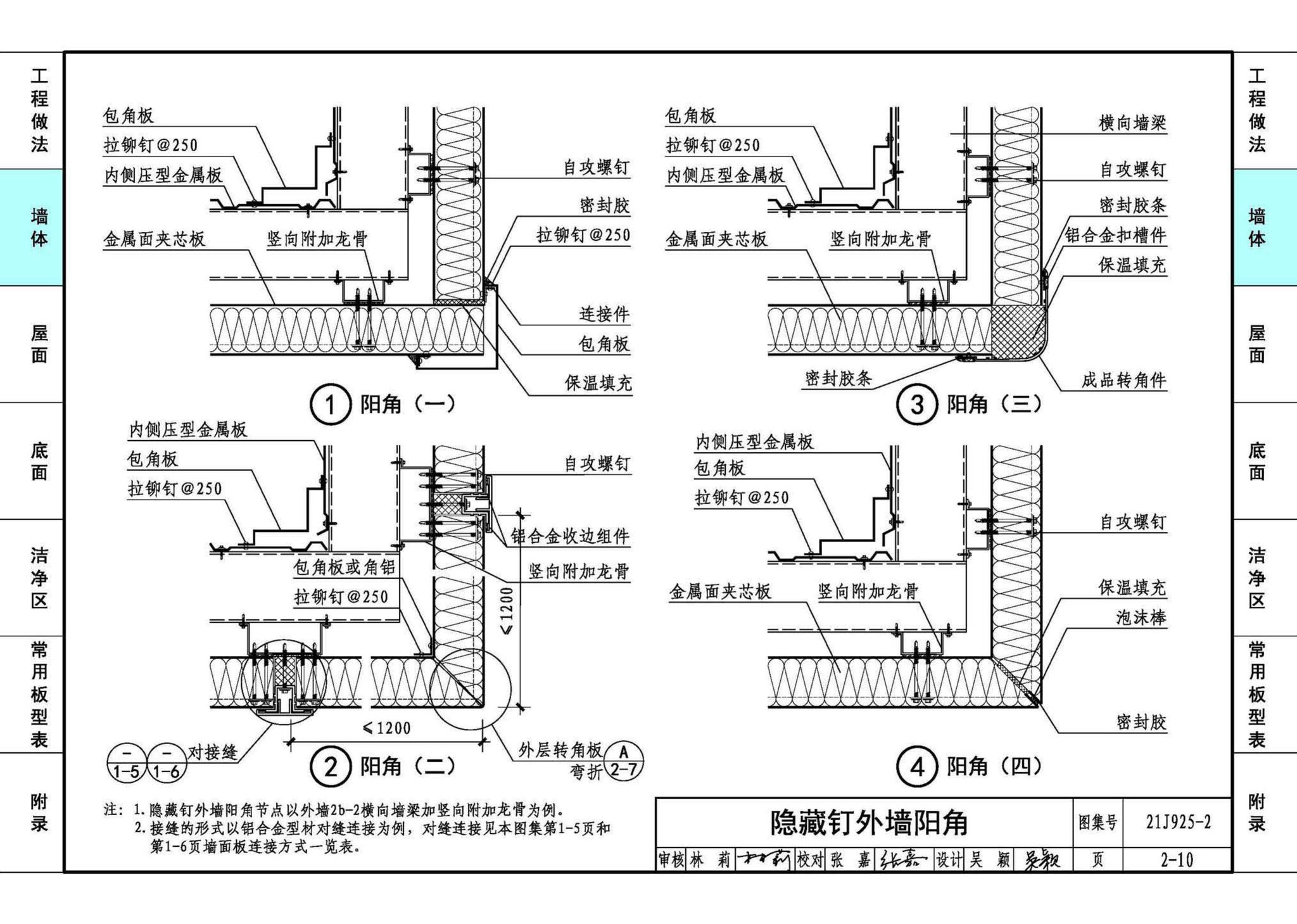 21J925-2--金属面夹芯板建筑构造