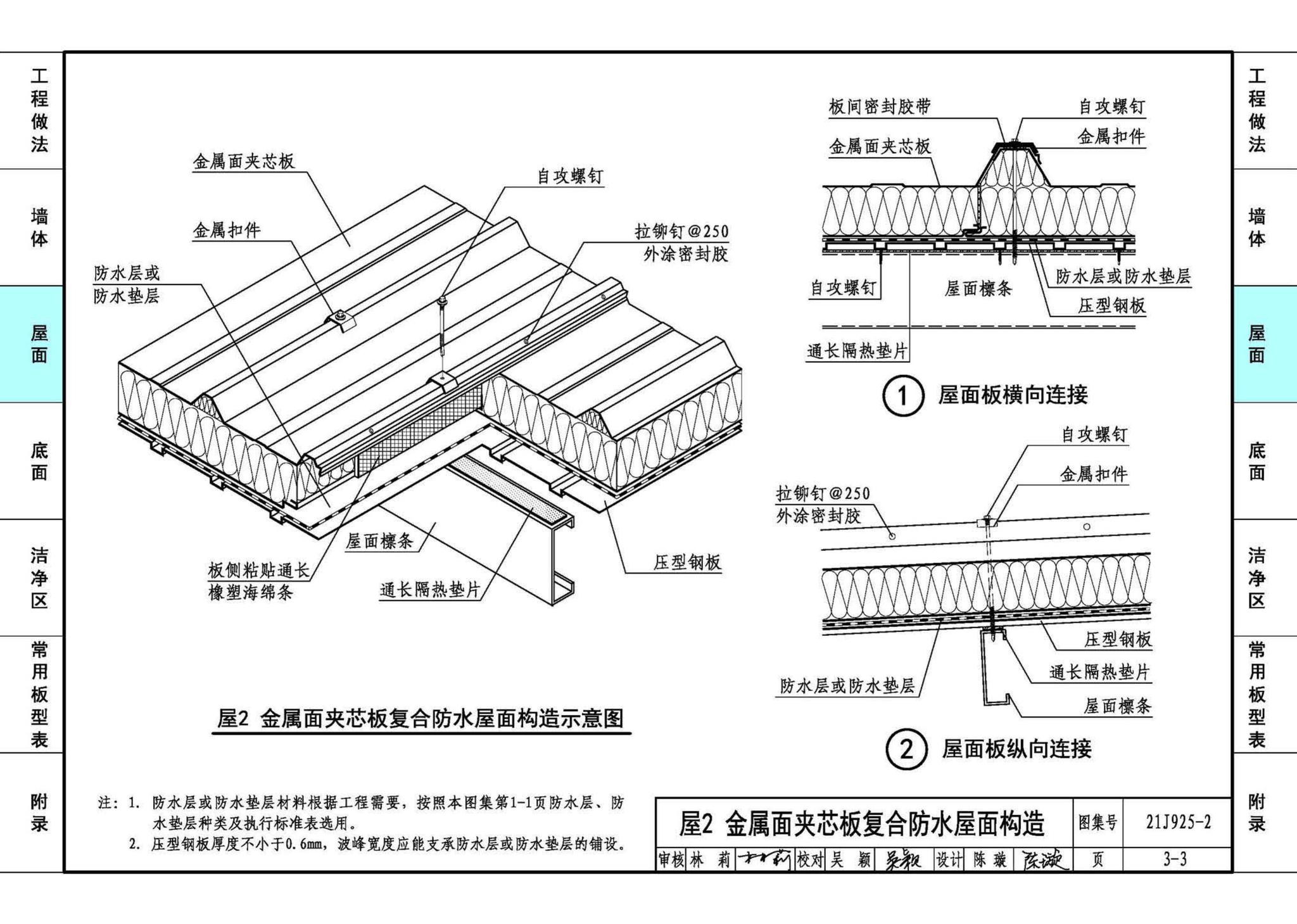 21J925-2--金属面夹芯板建筑构造