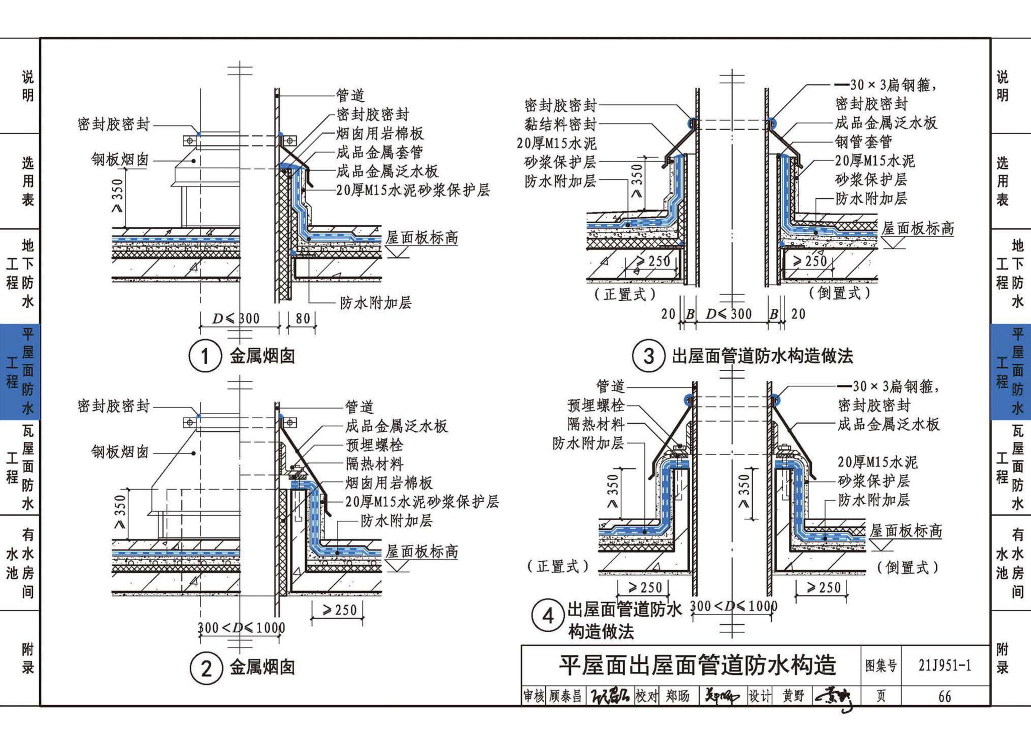 21J951-1--聚乙烯丙纶卷材复合防水构造