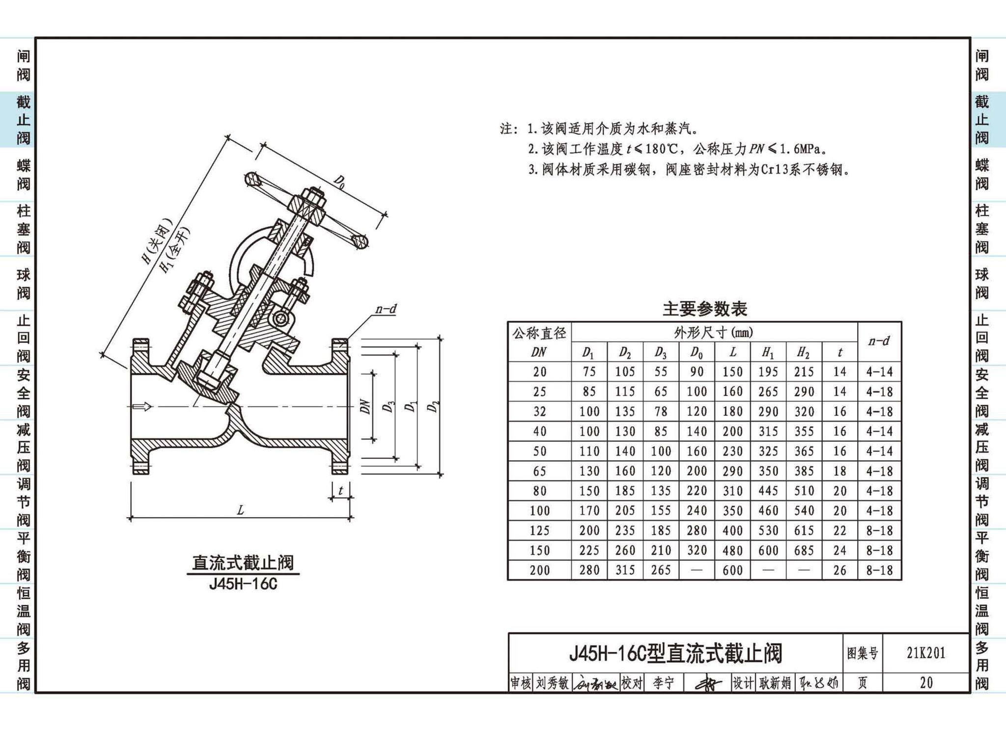 21K201--管道阀门选用与安装