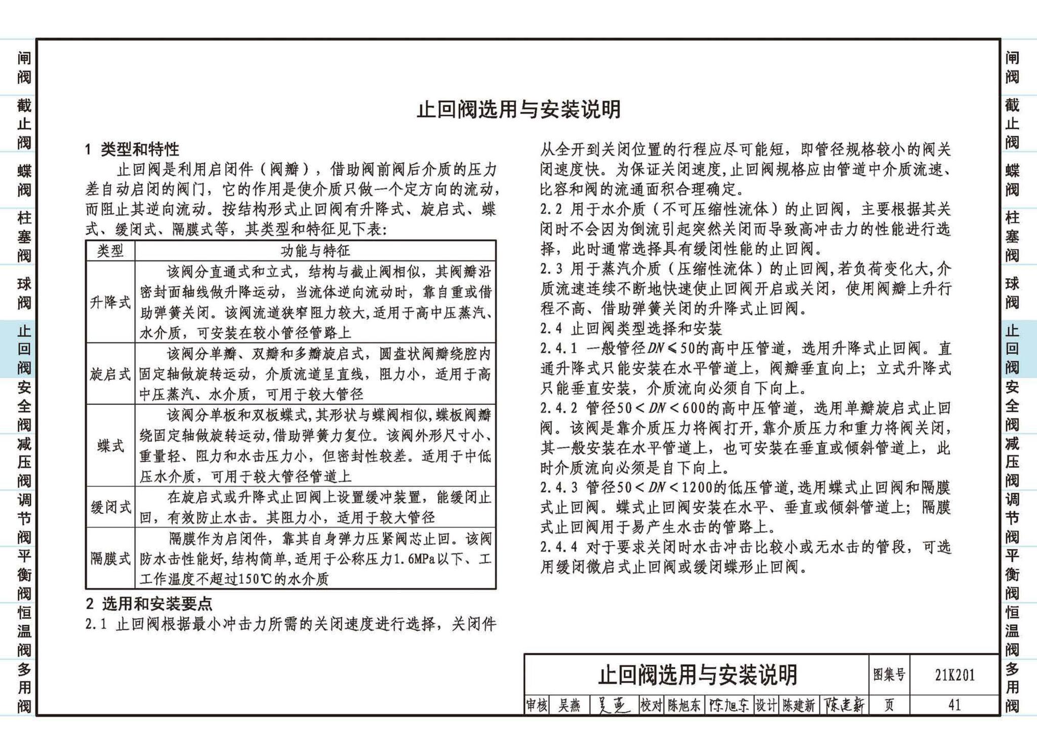 21K201--管道阀门选用与安装