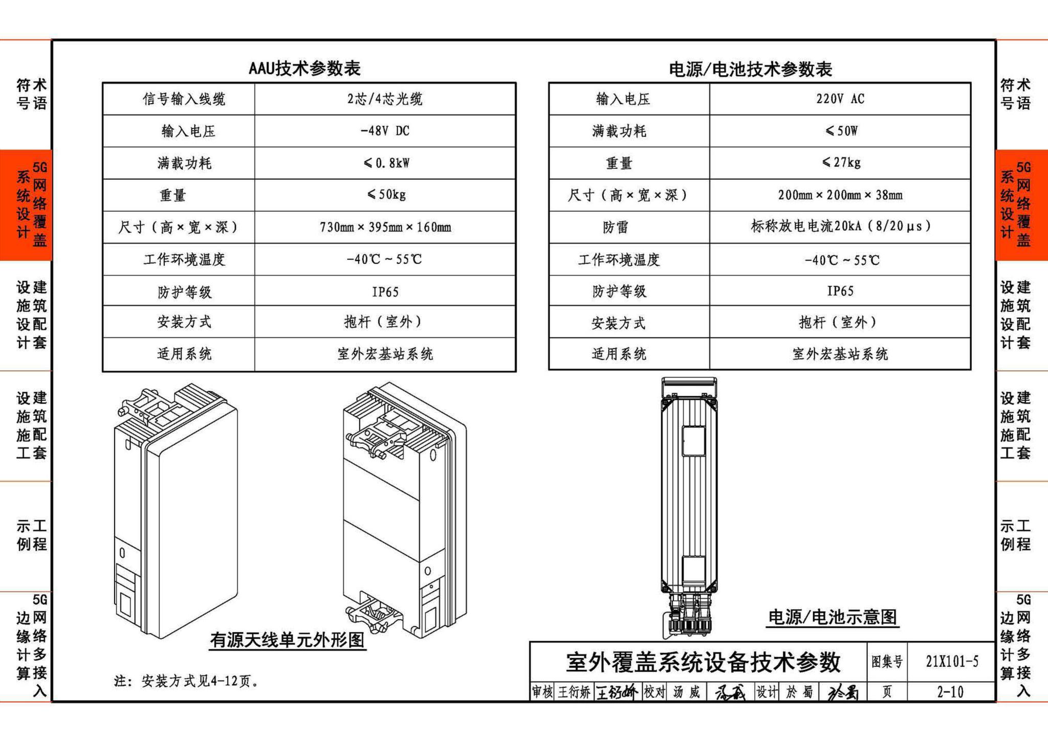 21X101-5--5G网络覆盖工程建筑配套设施设计与施工