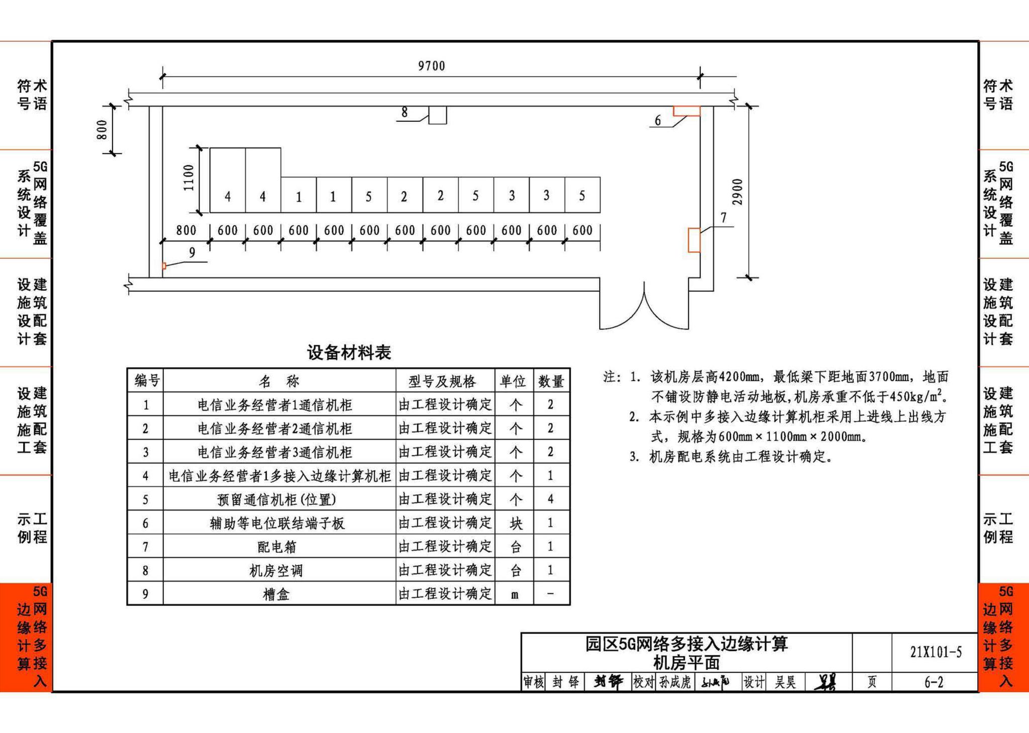 21X101-5--5G网络覆盖工程建筑配套设施设计与施工