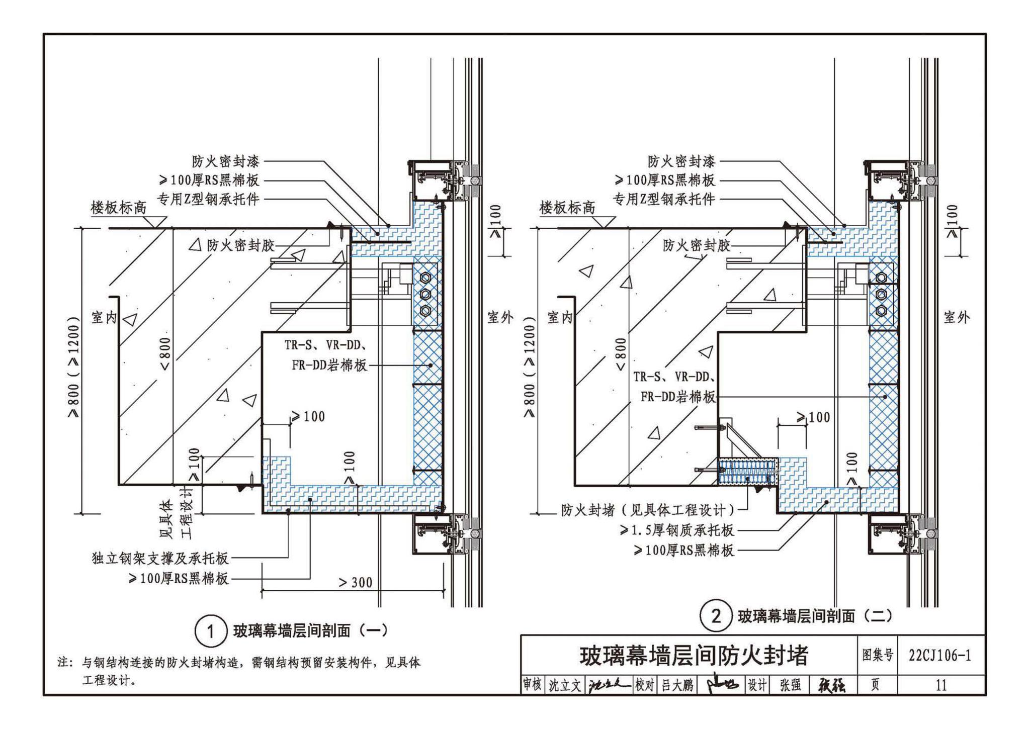 22CJ106-1--建筑幕墙防火封堵及保温隔热构造——洛科威岩棉建筑幕墙应用系统