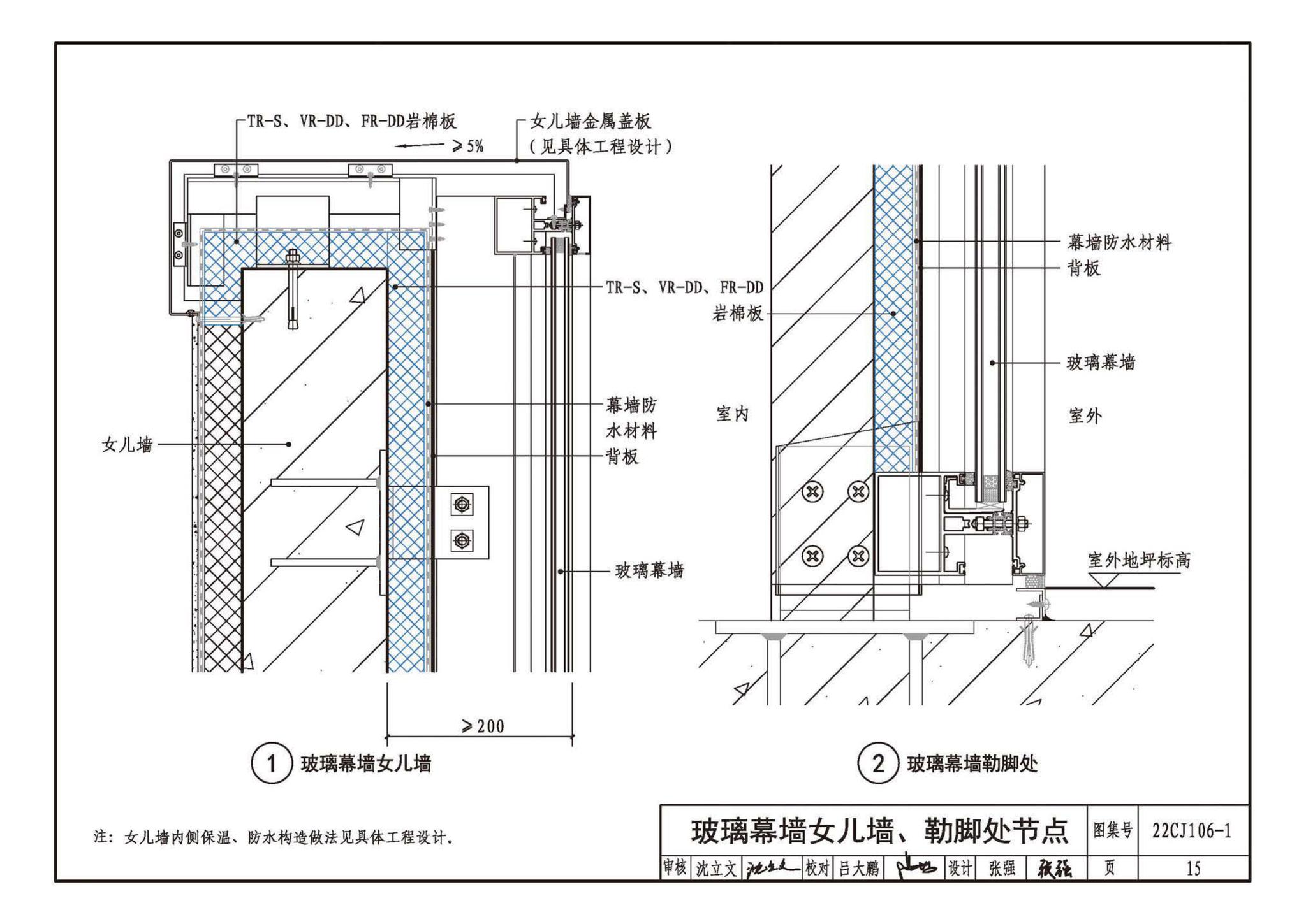 22CJ106-1--建筑幕墙防火封堵及保温隔热构造——洛科威岩棉建筑幕墙应用系统