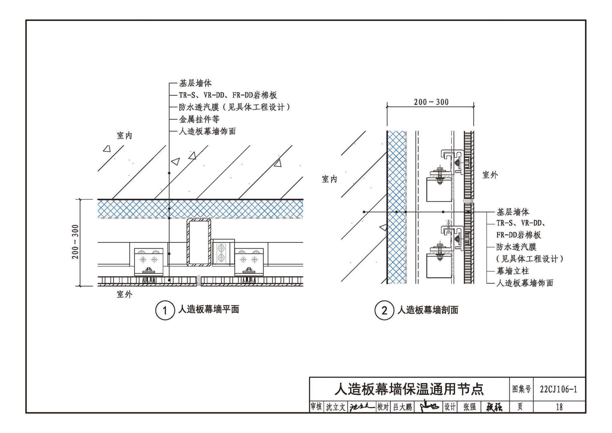 22CJ106-1--建筑幕墙防火封堵及保温隔热构造——洛科威岩棉建筑幕墙应用系统