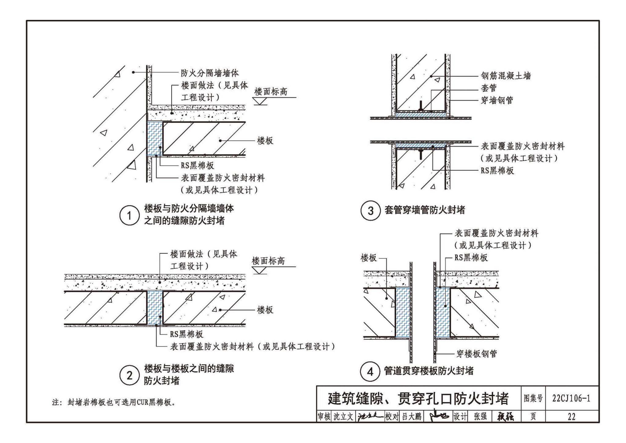 22CJ106-1--建筑幕墙防火封堵及保温隔热构造——洛科威岩棉建筑幕墙应用系统