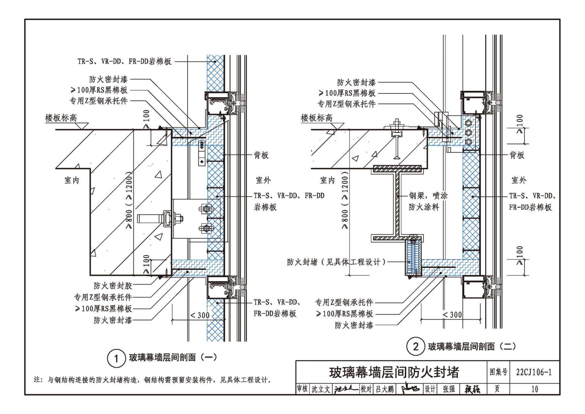 22CJ106-1--建筑幕墙防火封堵及保温隔热构造——洛科威岩棉建筑幕墙应用系统