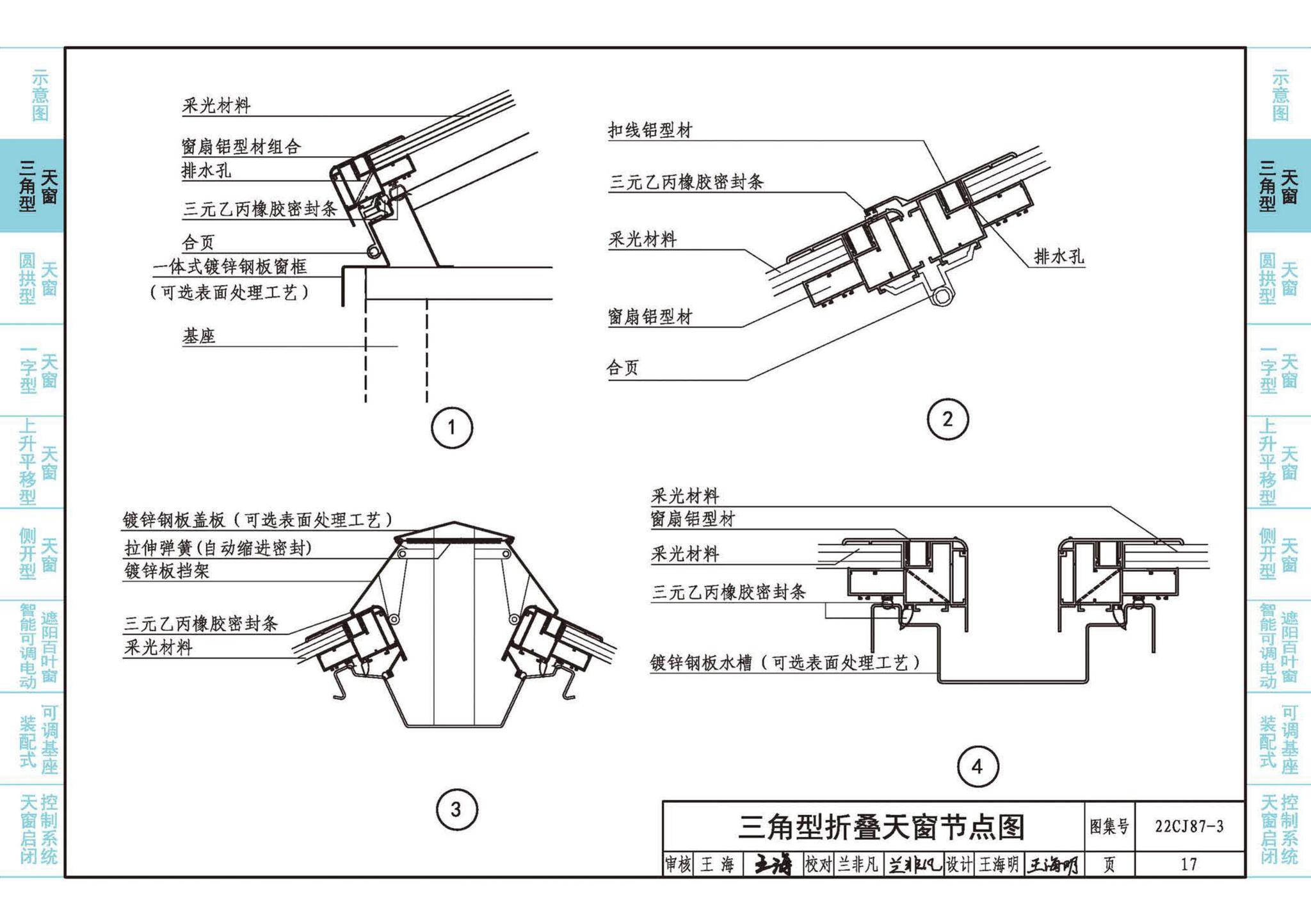 22CJ87-3--采光、通风、排烟天窗（三）