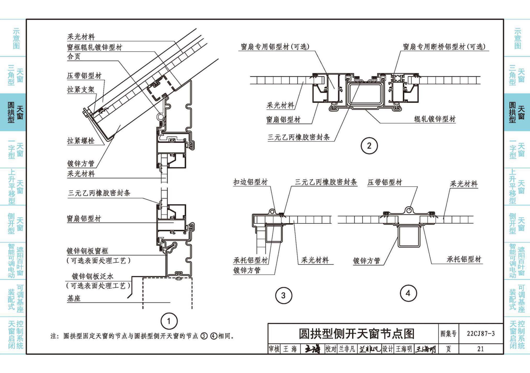 22CJ87-3--采光、通风、排烟天窗（三）