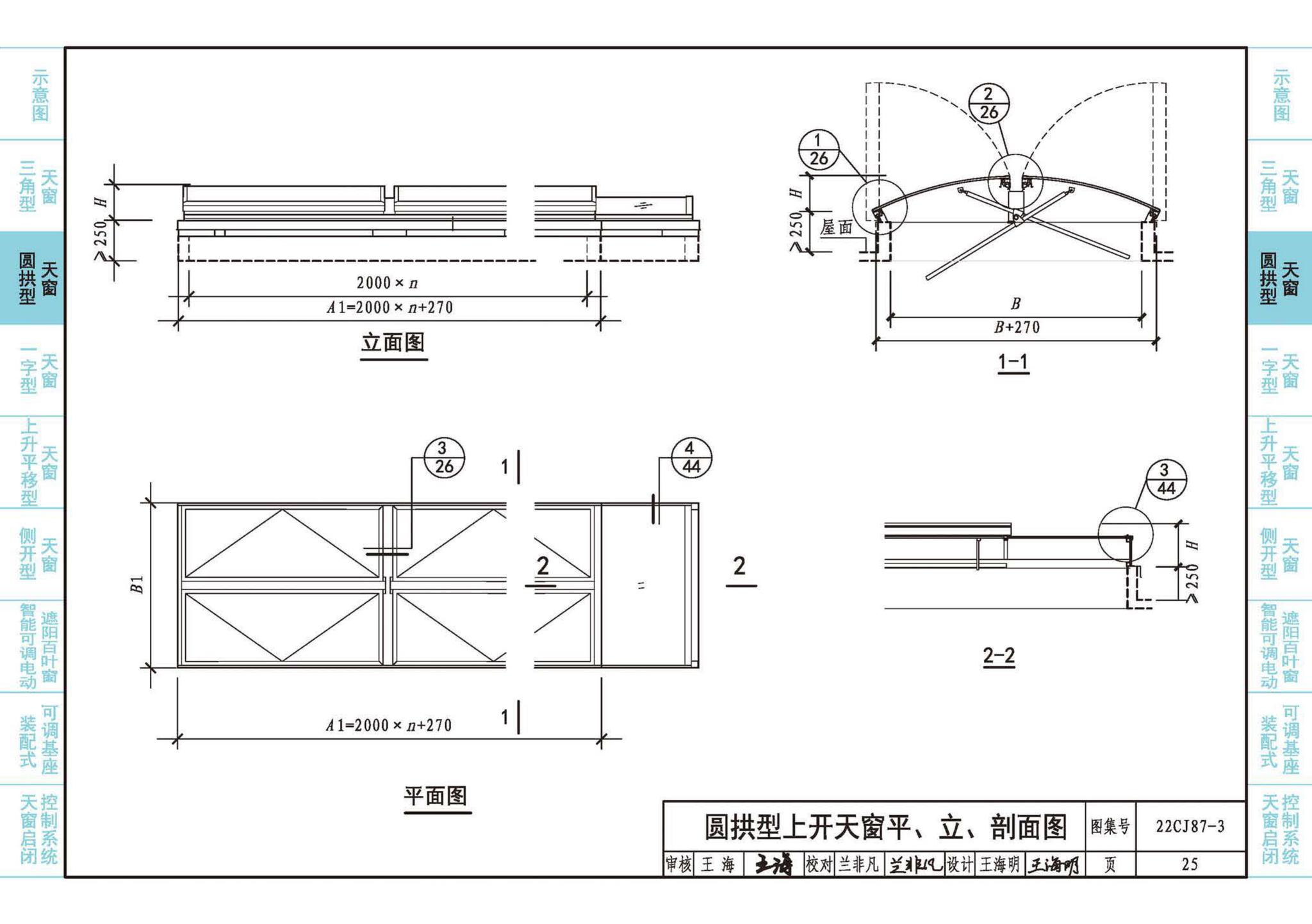 22CJ87-3--采光、通风、排烟天窗（三）