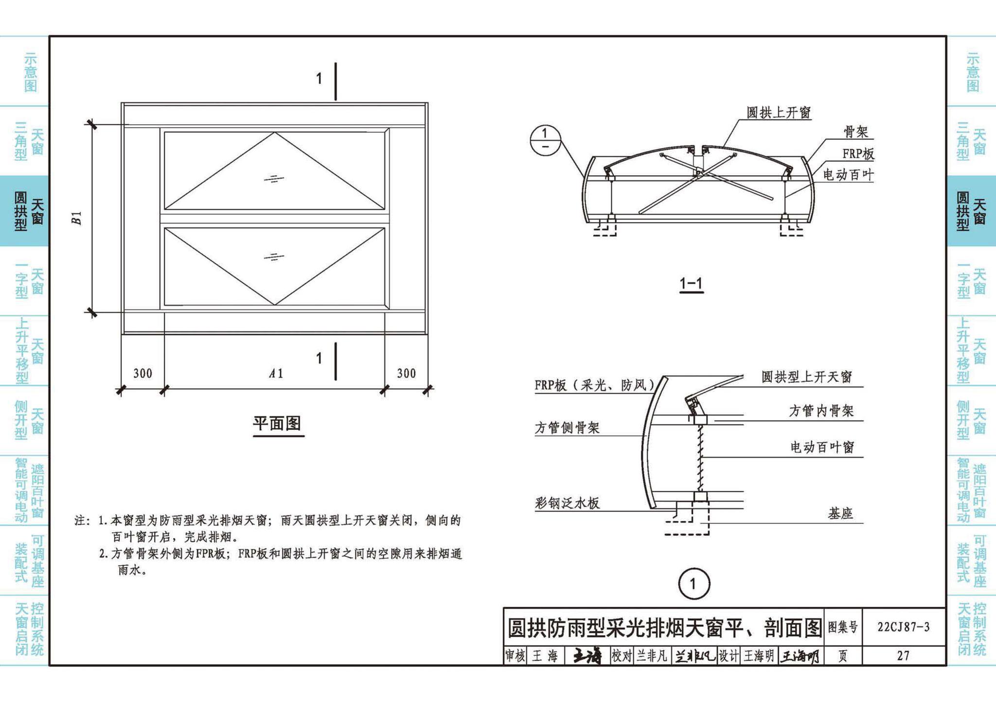22CJ87-3--采光、通风、排烟天窗（三）