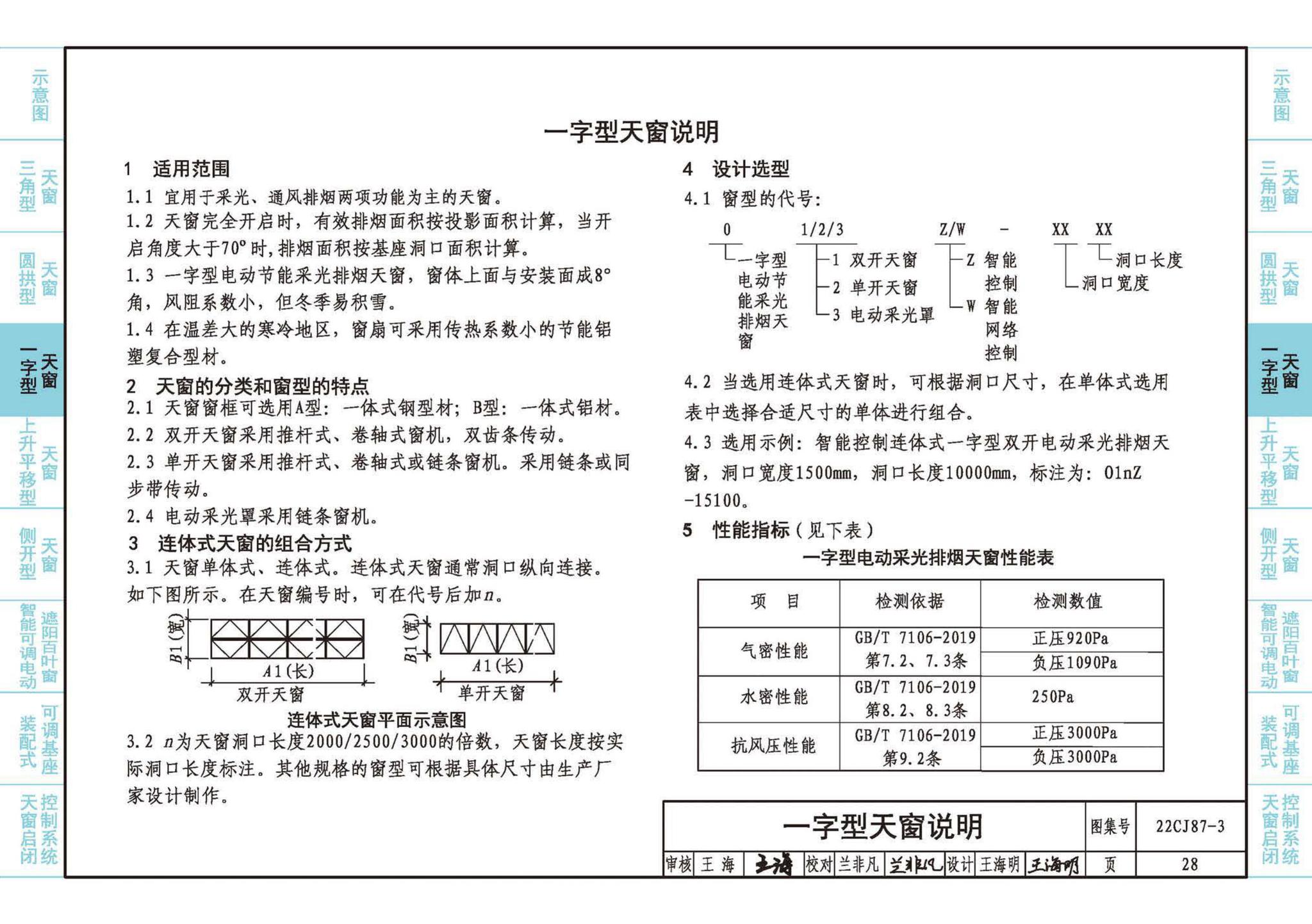 22CJ87-3--采光、通风、排烟天窗（三）