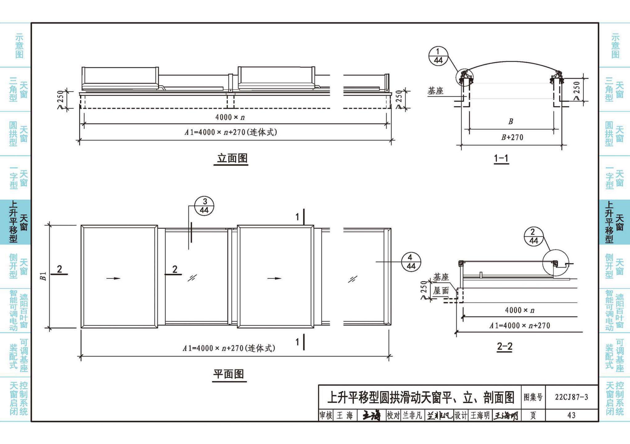 22CJ87-3--采光、通风、排烟天窗（三）