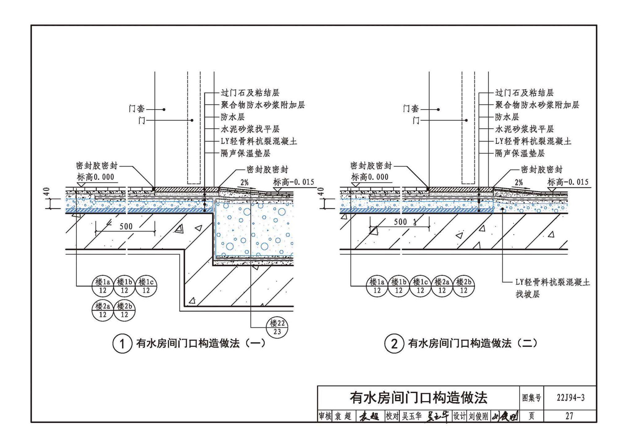 22CJ94-3--隔声保温浮筑楼面系统构造——LY隔声保温浮筑楼面系统