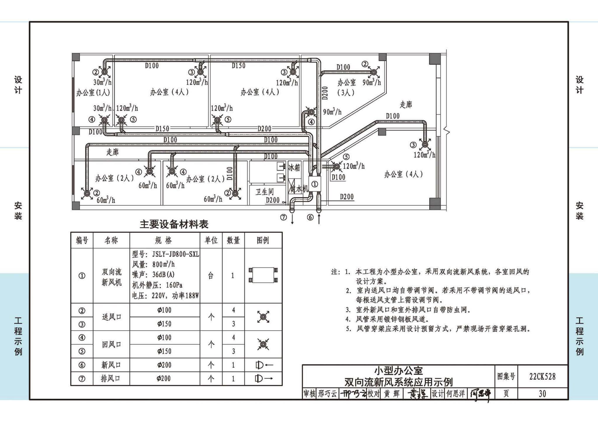 22CK528--JSLY新风系统设备选用与安装