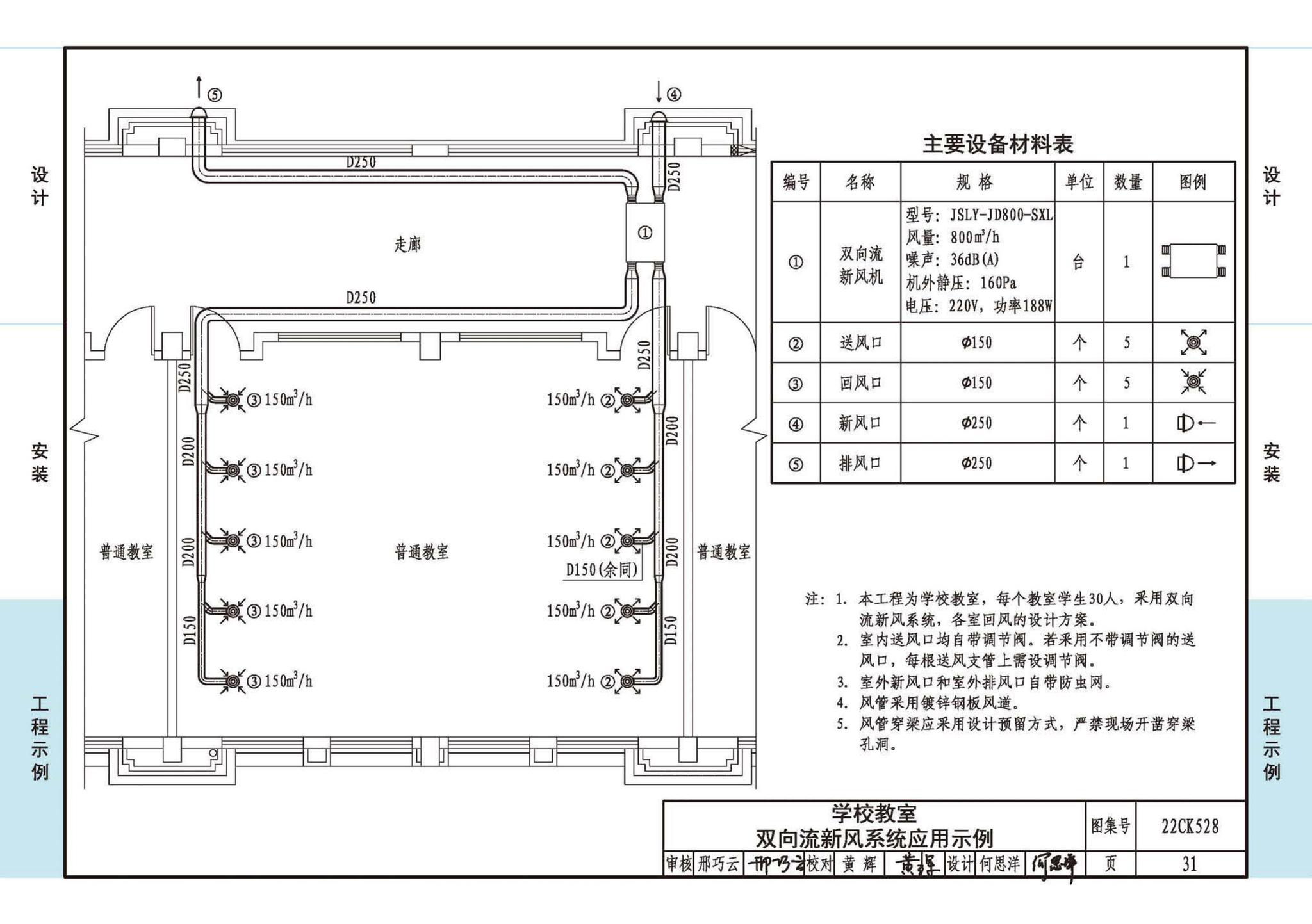 22CK528--JSLY新风系统设备选用与安装