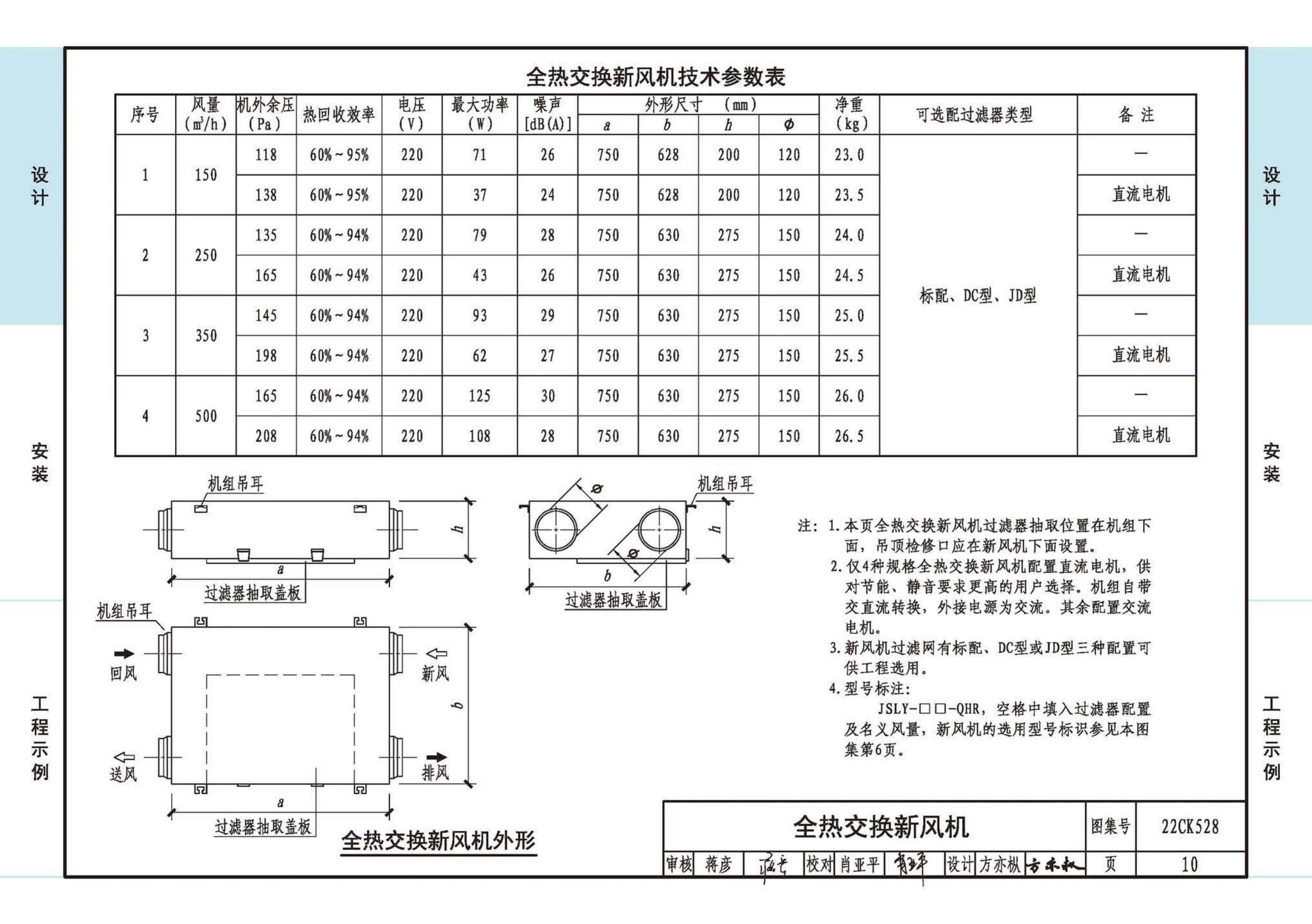 22CK528--JSLY新风系统设备选用与安装