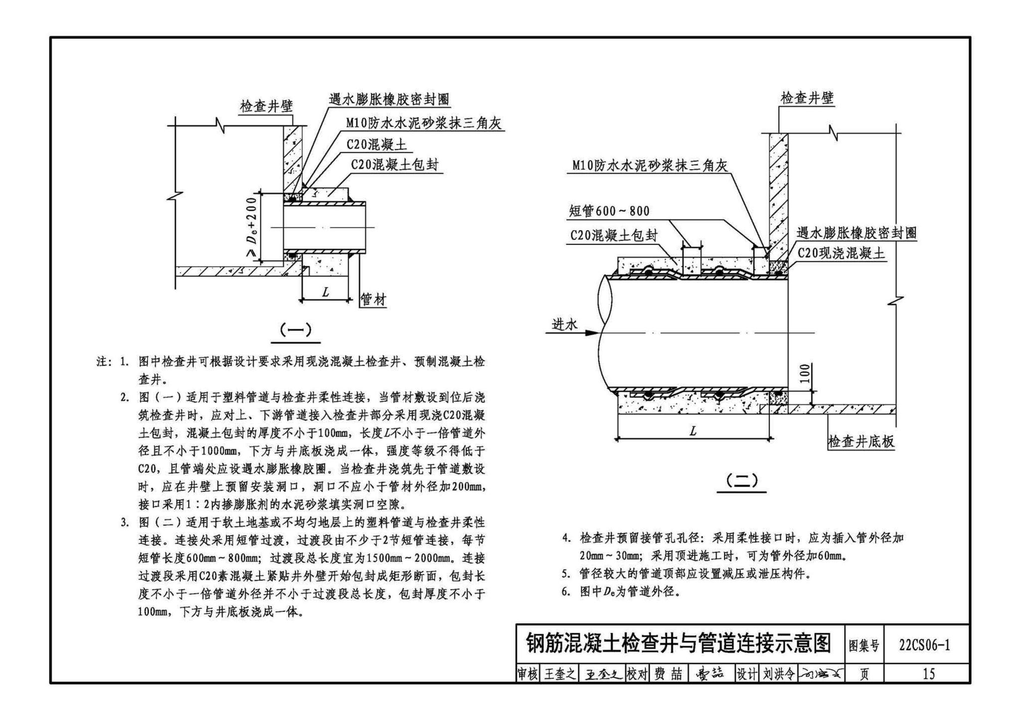 22CS06-1--硬累氯乙烯CPVC-U) 轴向中空壁管材及排水检查井选用与施工