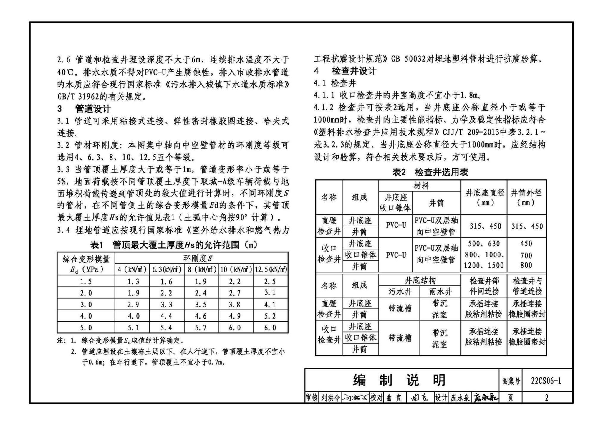 22CS06-1--硬累氯乙烯CPVC-U) 轴向中空壁管材及排水检查井选用与施工