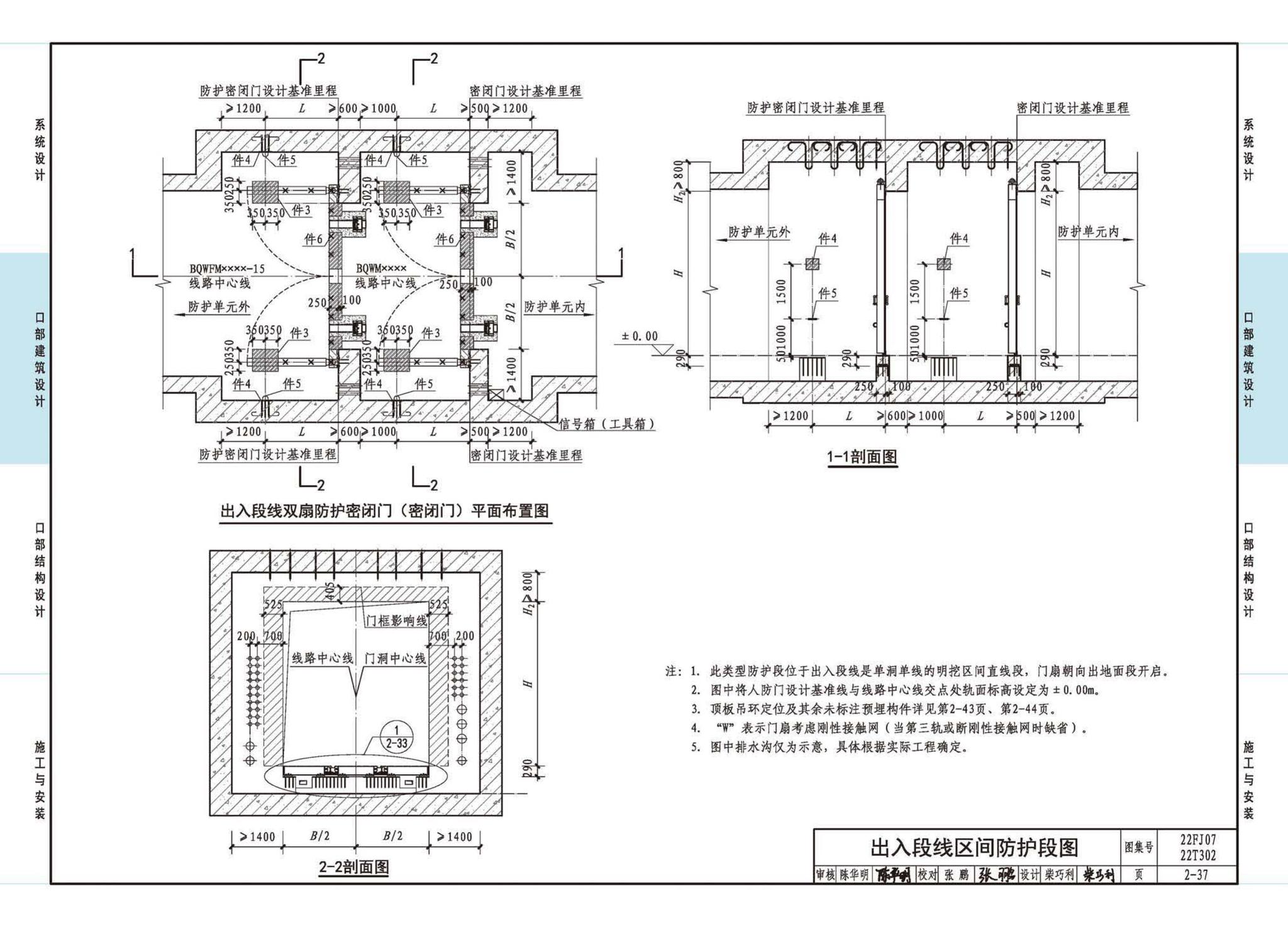 22FJ07  22T302--城市轨道交通工程人民防空设计