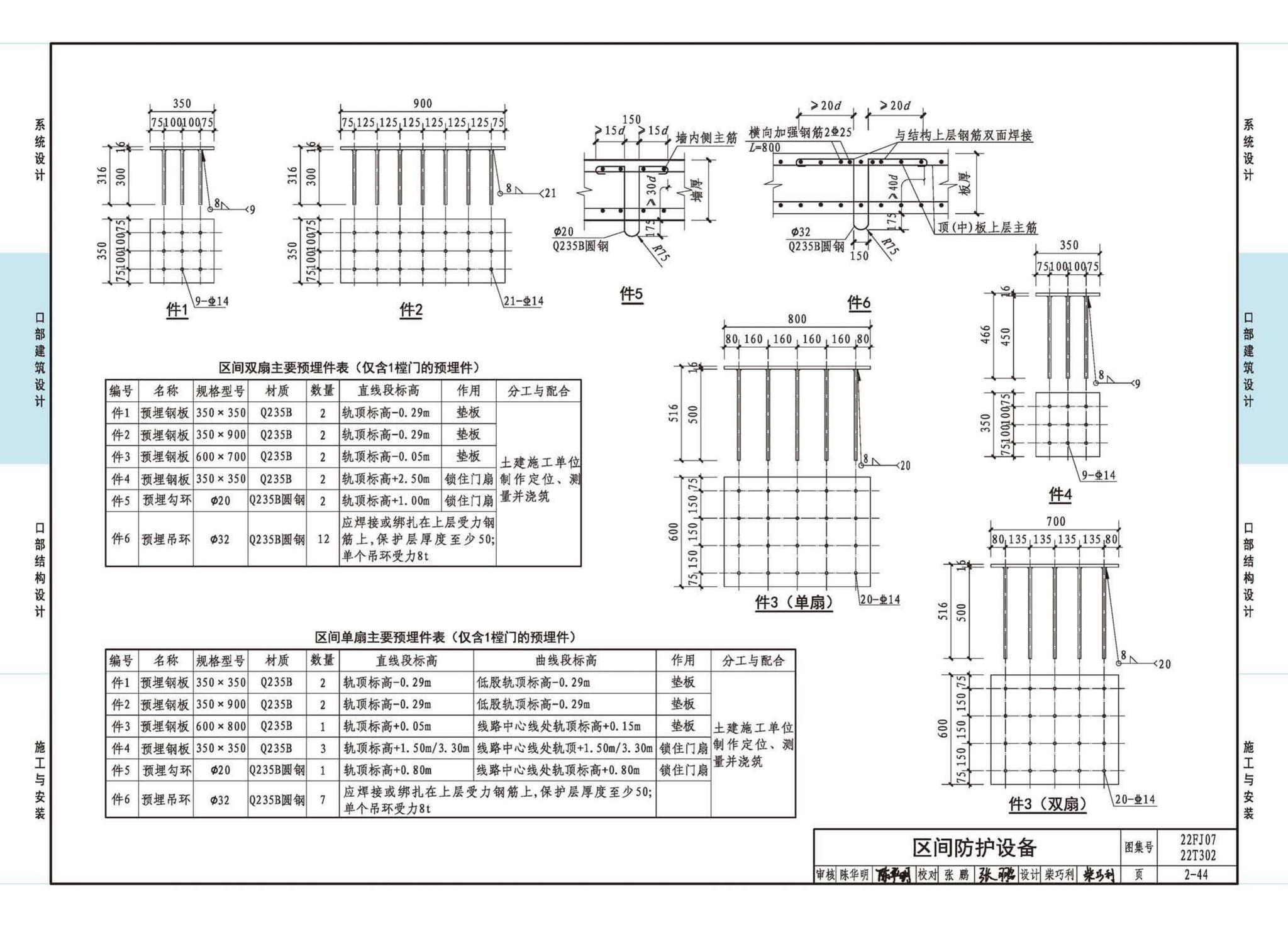 22FJ07  22T302--城市轨道交通工程人民防空设计