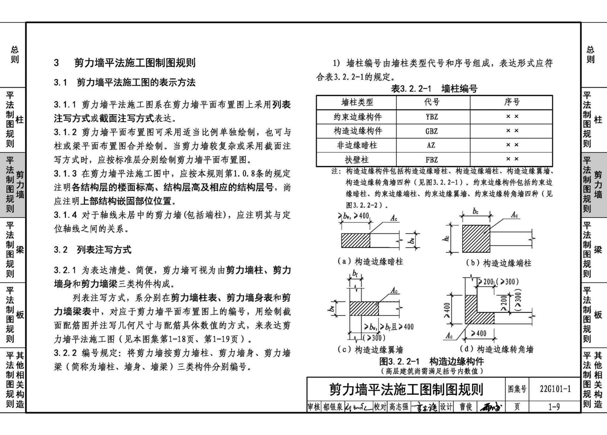 22G101-1--混凝土结构施工图平面整体表示方法制图规则和构造详图（现浇混凝土框架、剪力墙、梁、板）