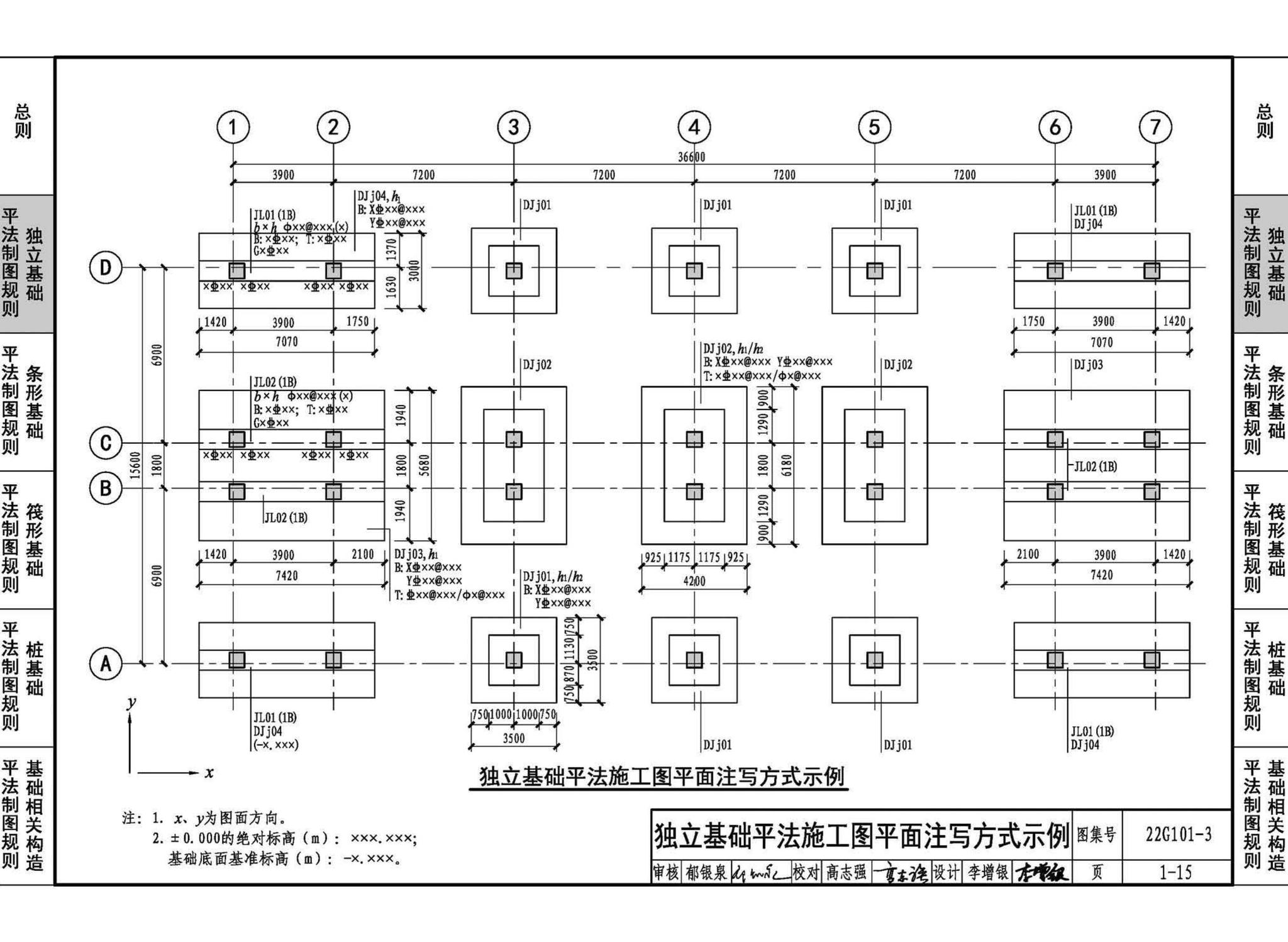 22G101-3--混凝土结构施工图平面整体表示方法制图规则和构造详图（独立基础、条形基础、筏形基础、桩基础）