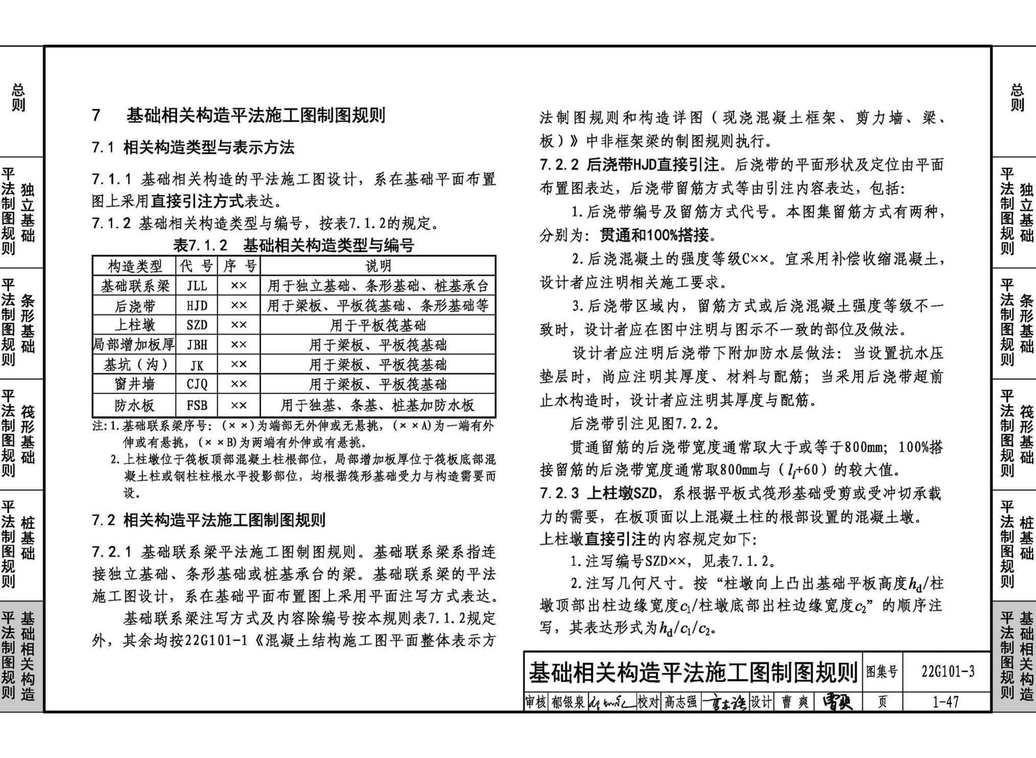 22G101-3--混凝土结构施工图平面整体表示方法制图规则和构造详图（独立基础、条形基础、筏形基础、桩基础）