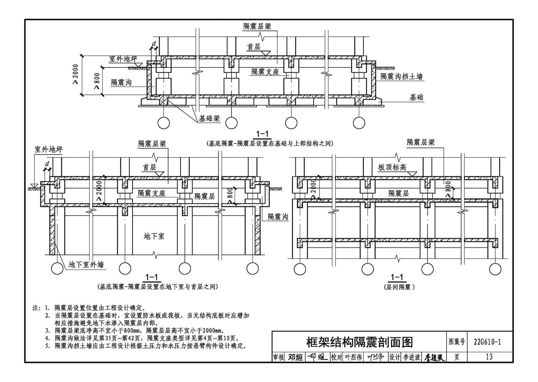 22G610-1--建筑隔震构造详图